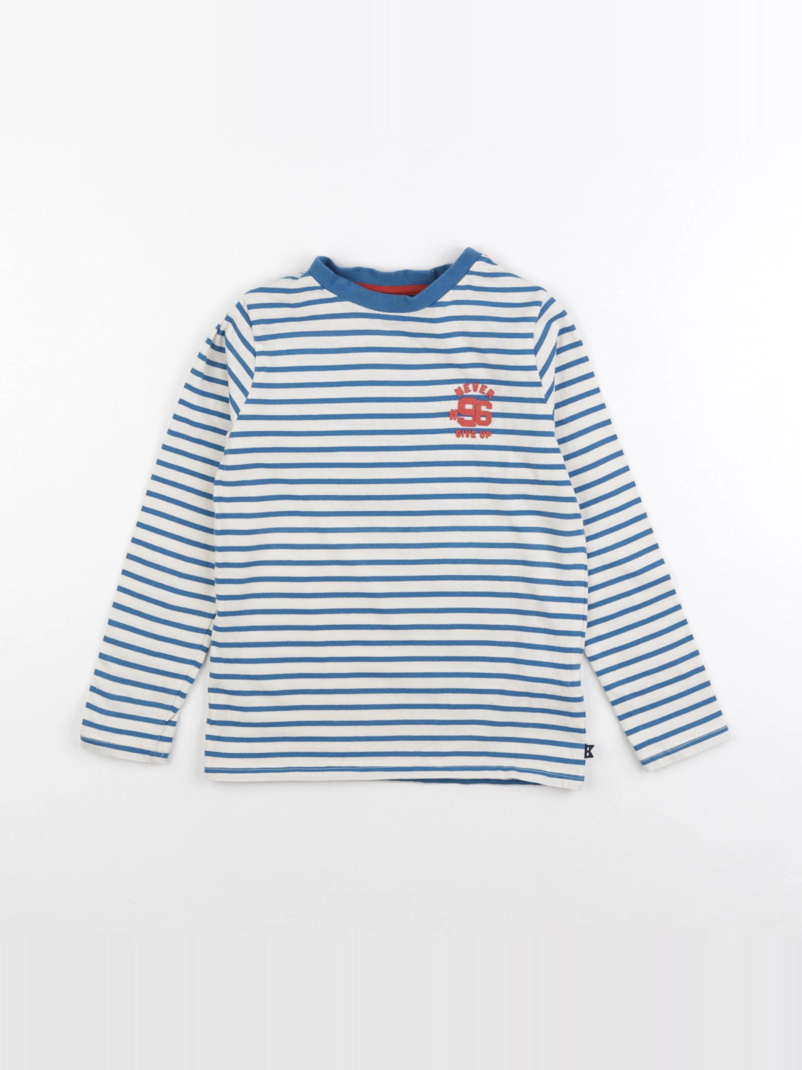 Okaidi - tee-shirt bleu - 8 ans