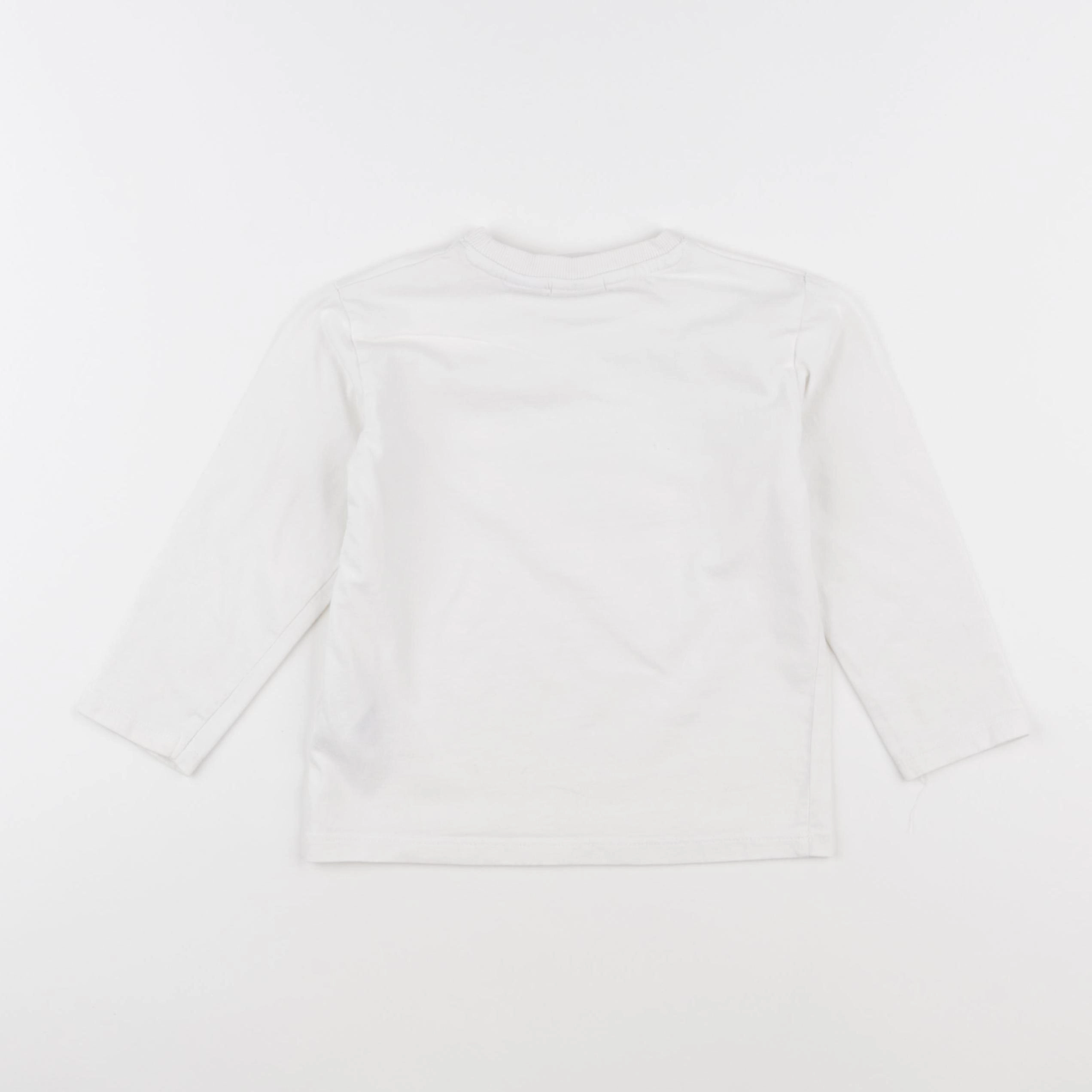 Zara - tee-shirt blanc - 2/3 ans