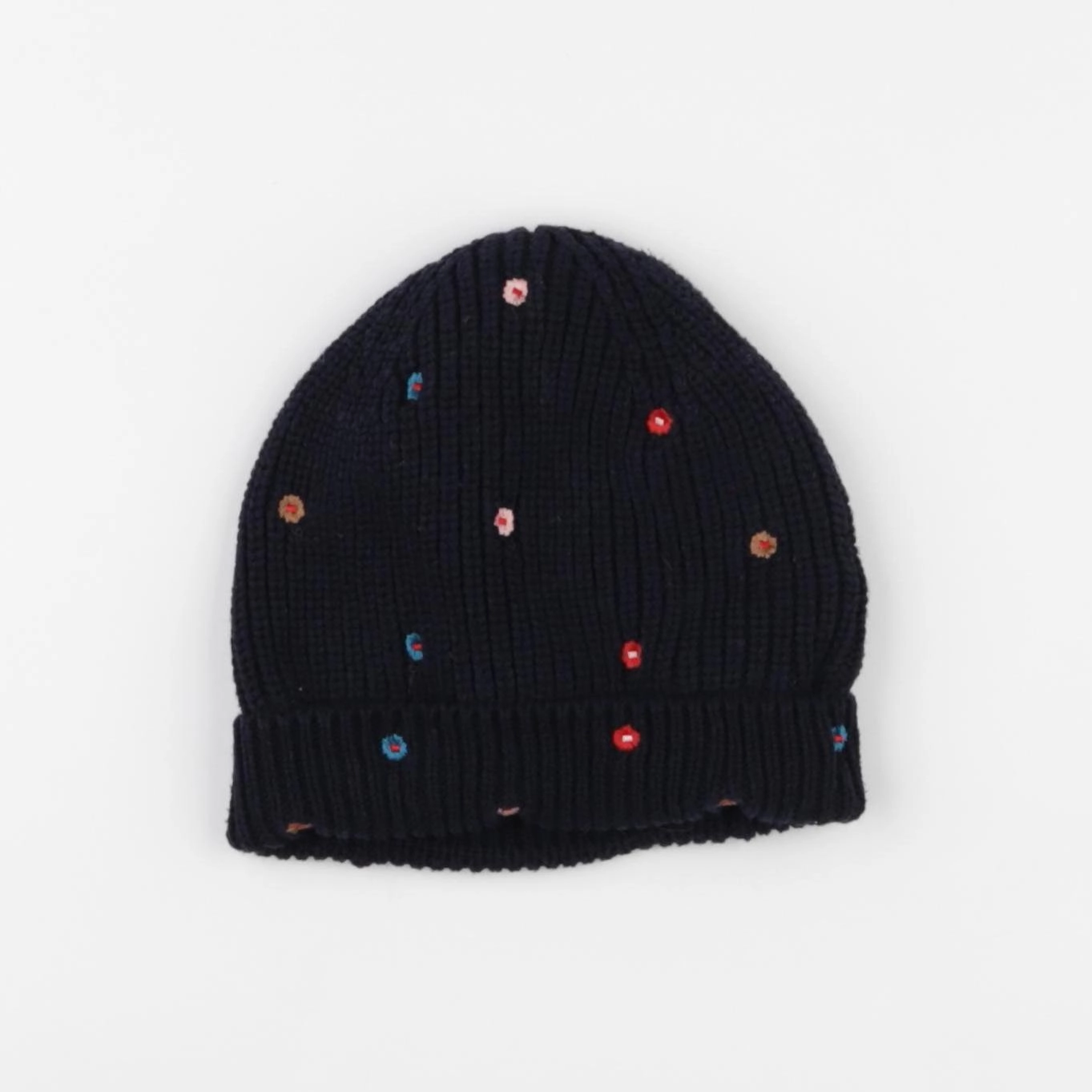 Monoprix - bonnet bleu - 3/6 ans