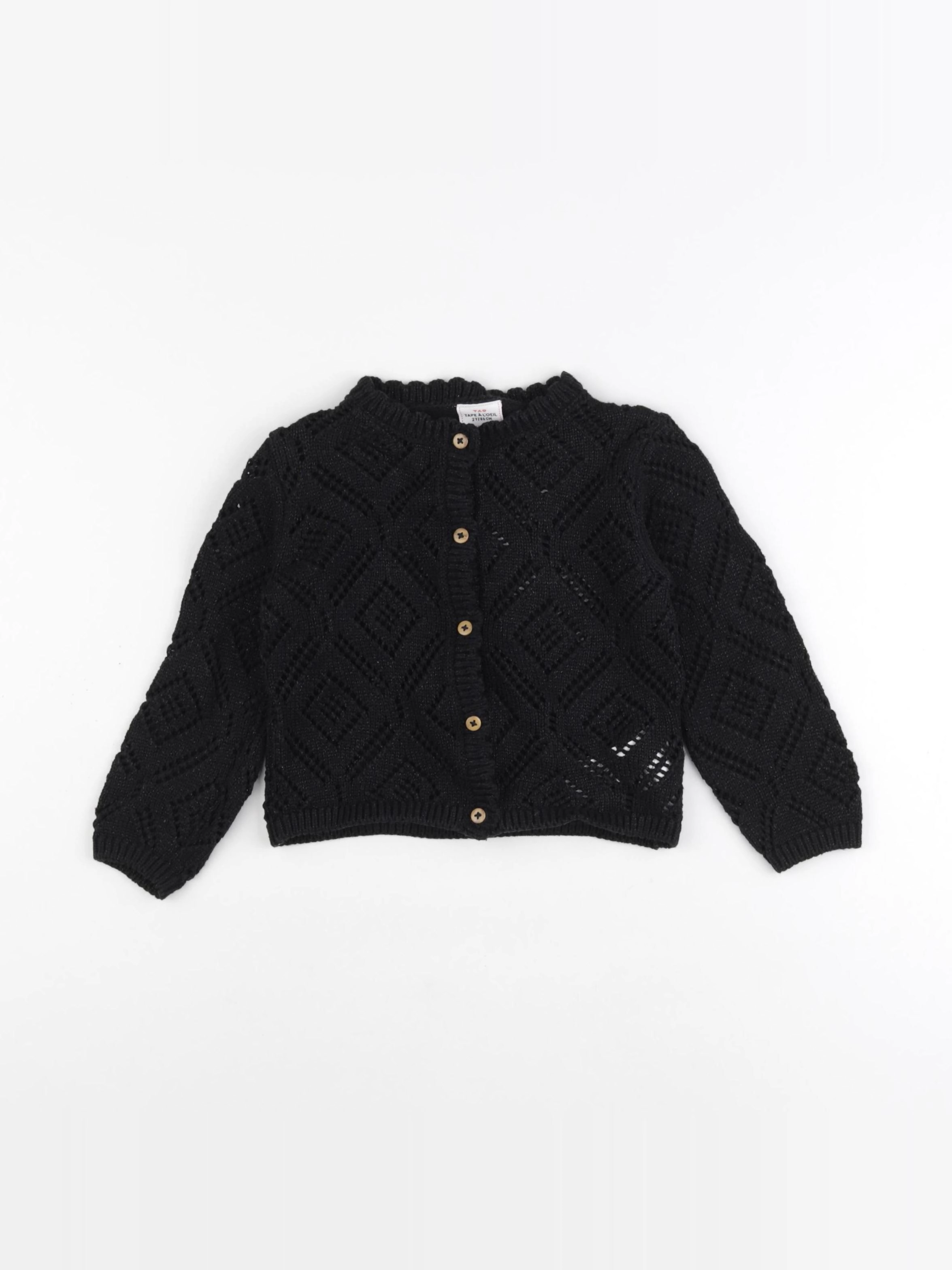 Tape à l'oeil - gilet noir - 2 ans