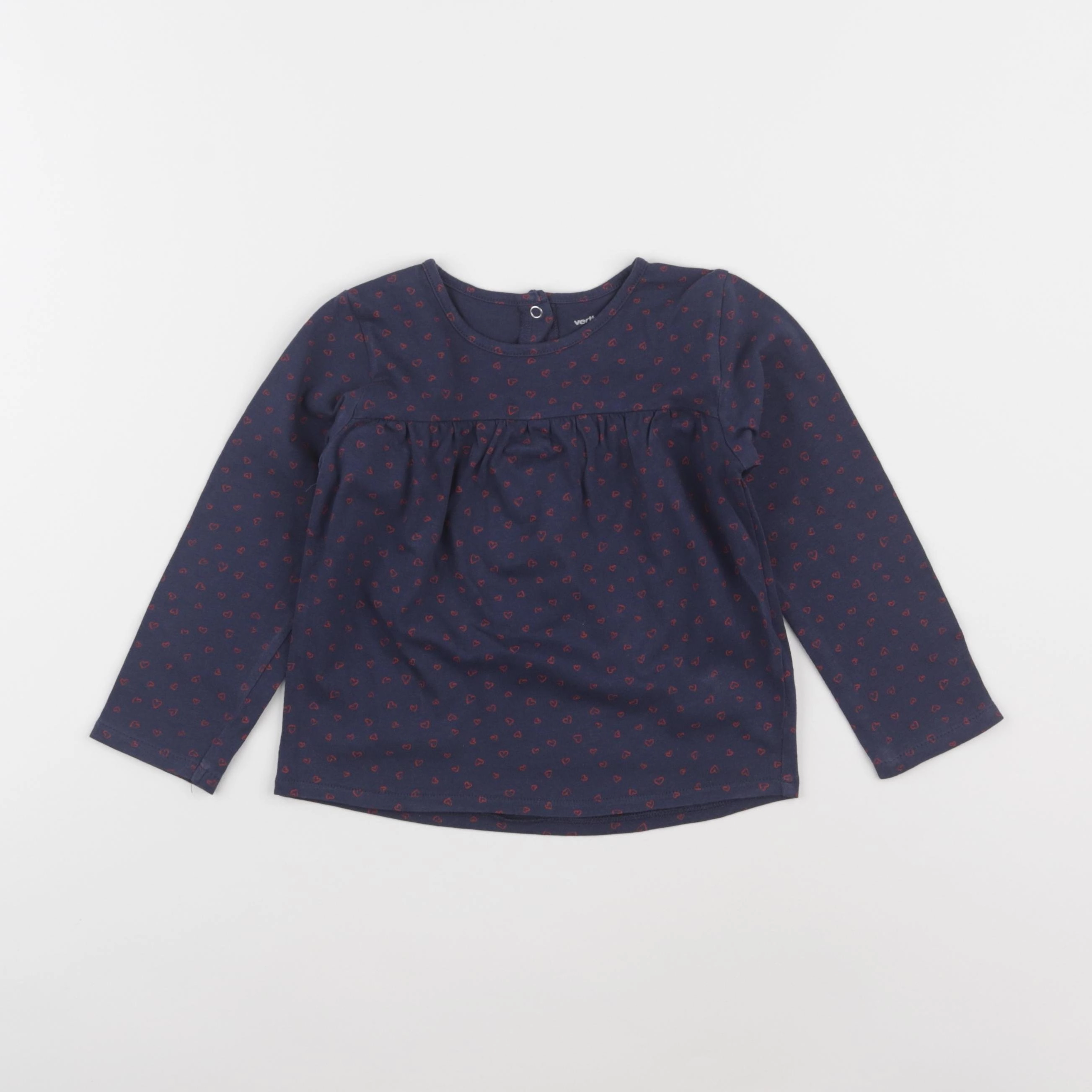 Vertbaudet - tee-shirt bleu - 3 ans