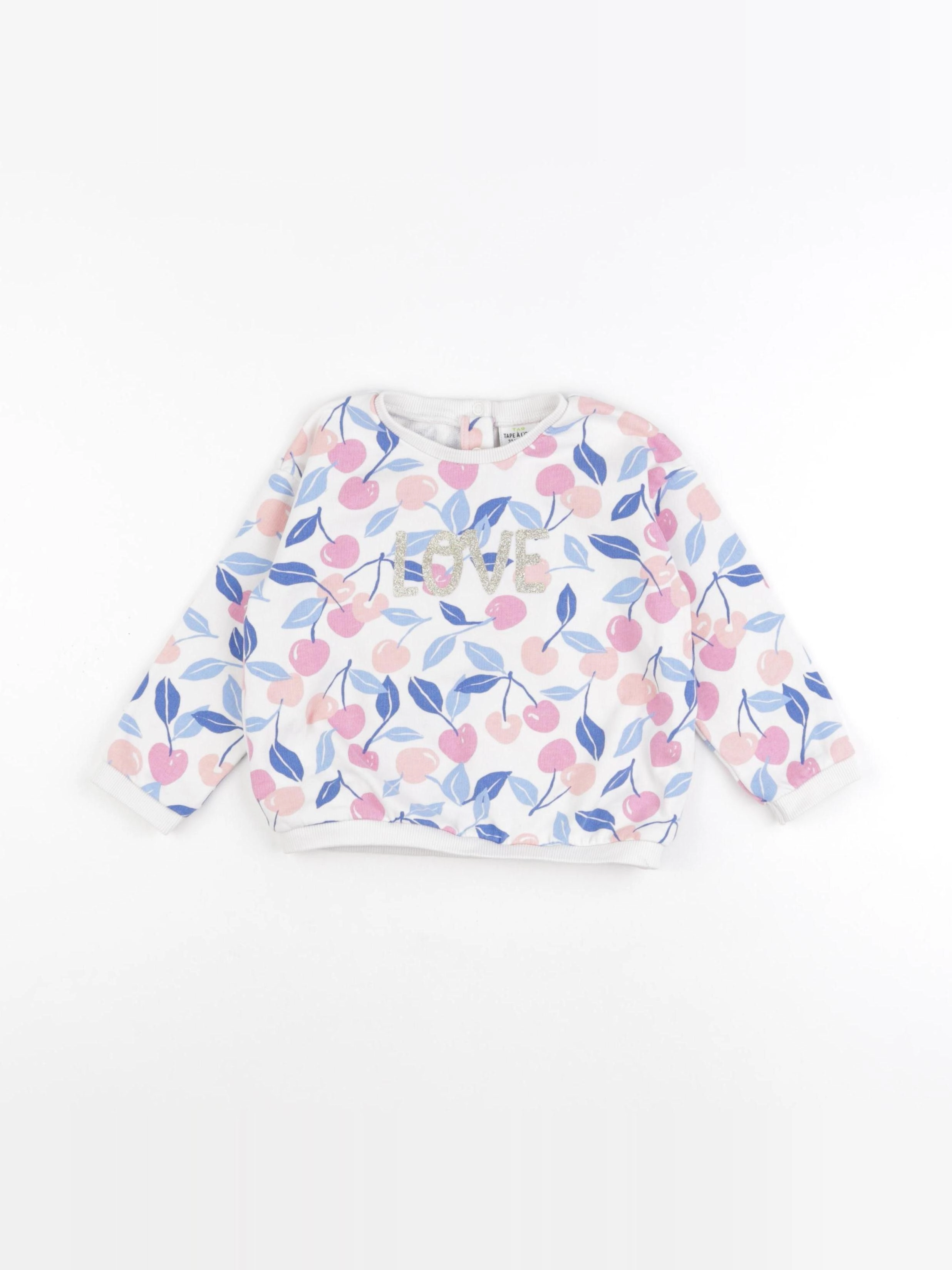 Tape à l'oeil - sweat bleu - 24 mois