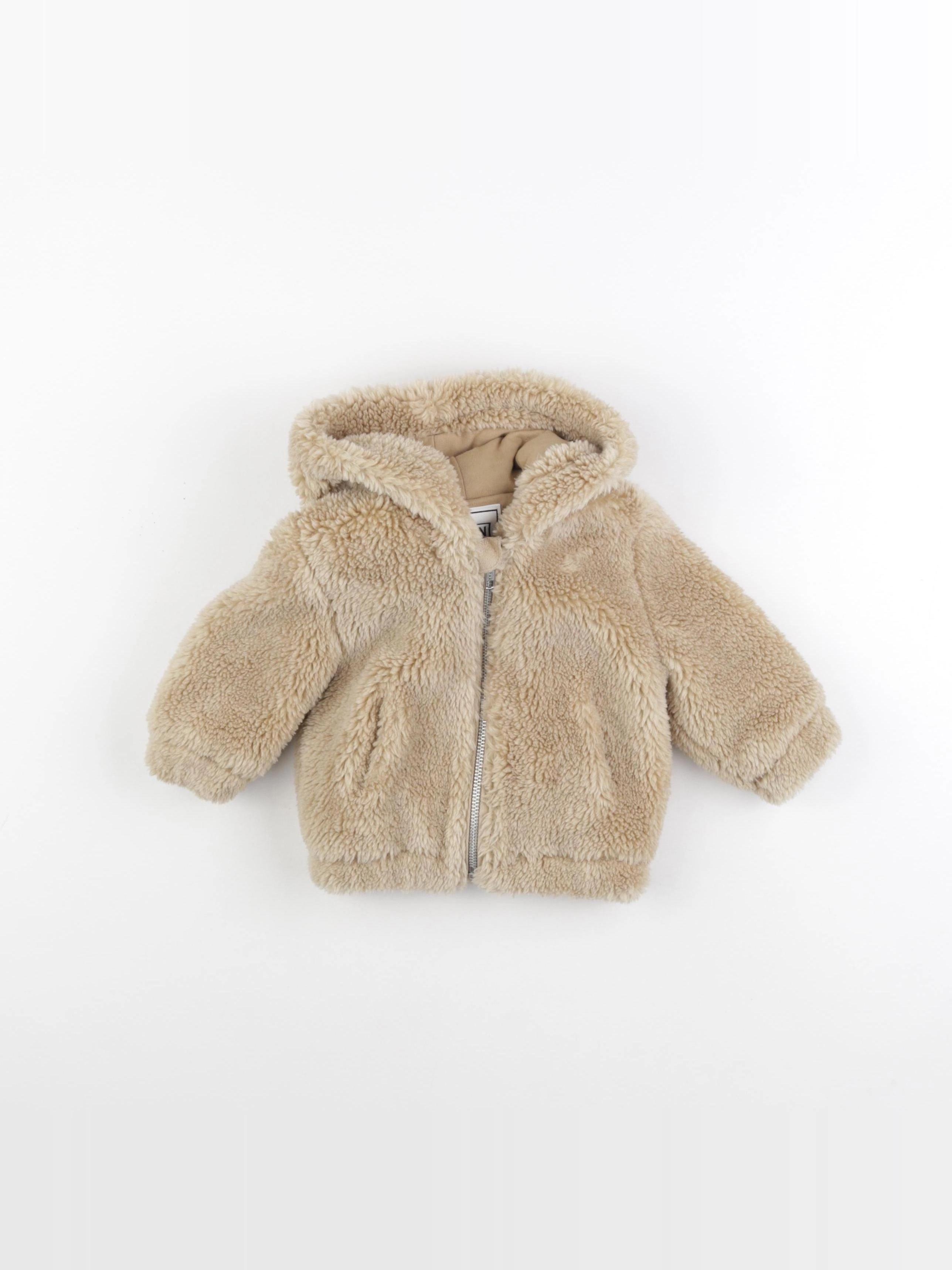 Bonton - manteau marron - 12 mois