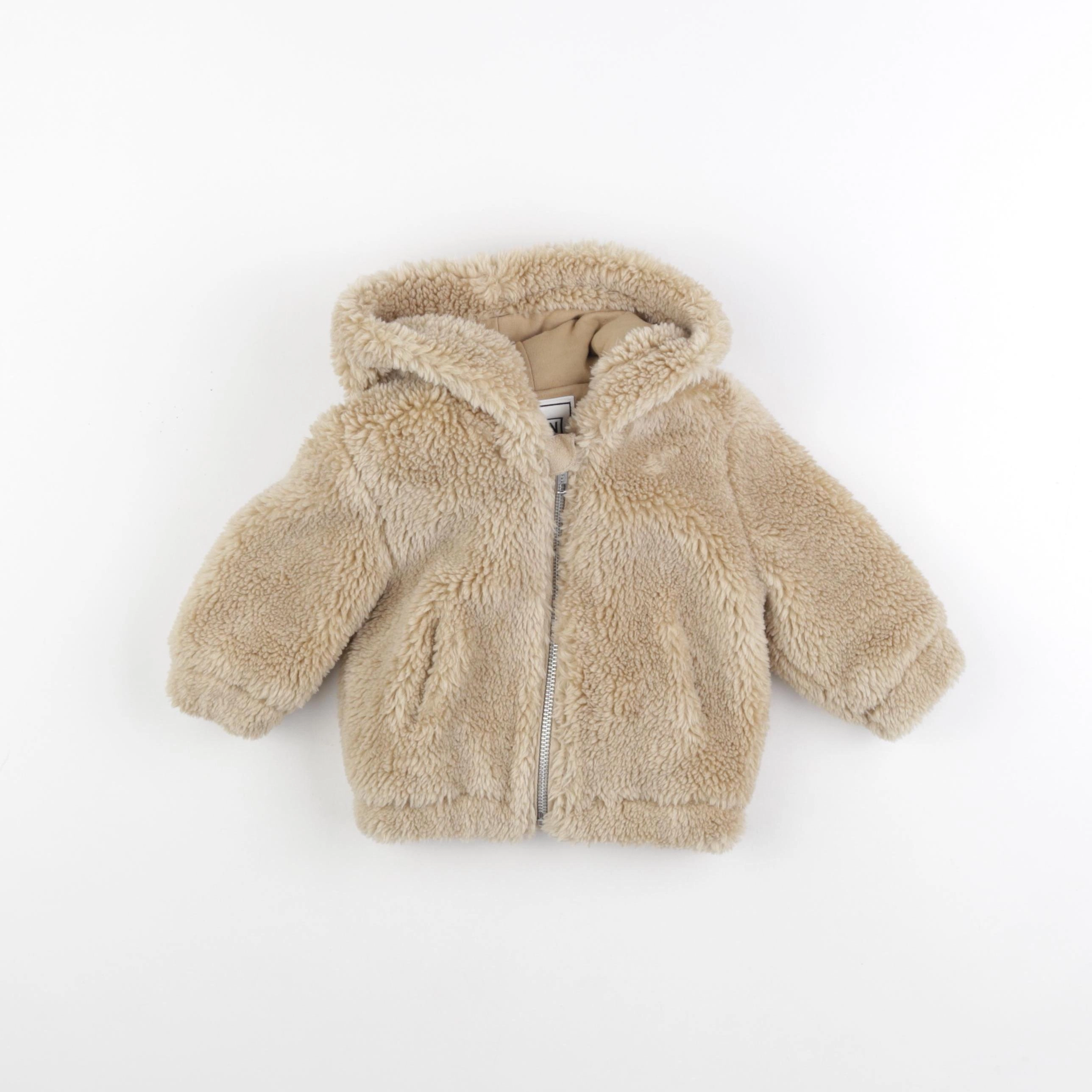 Bonton - manteau marron - 12 mois