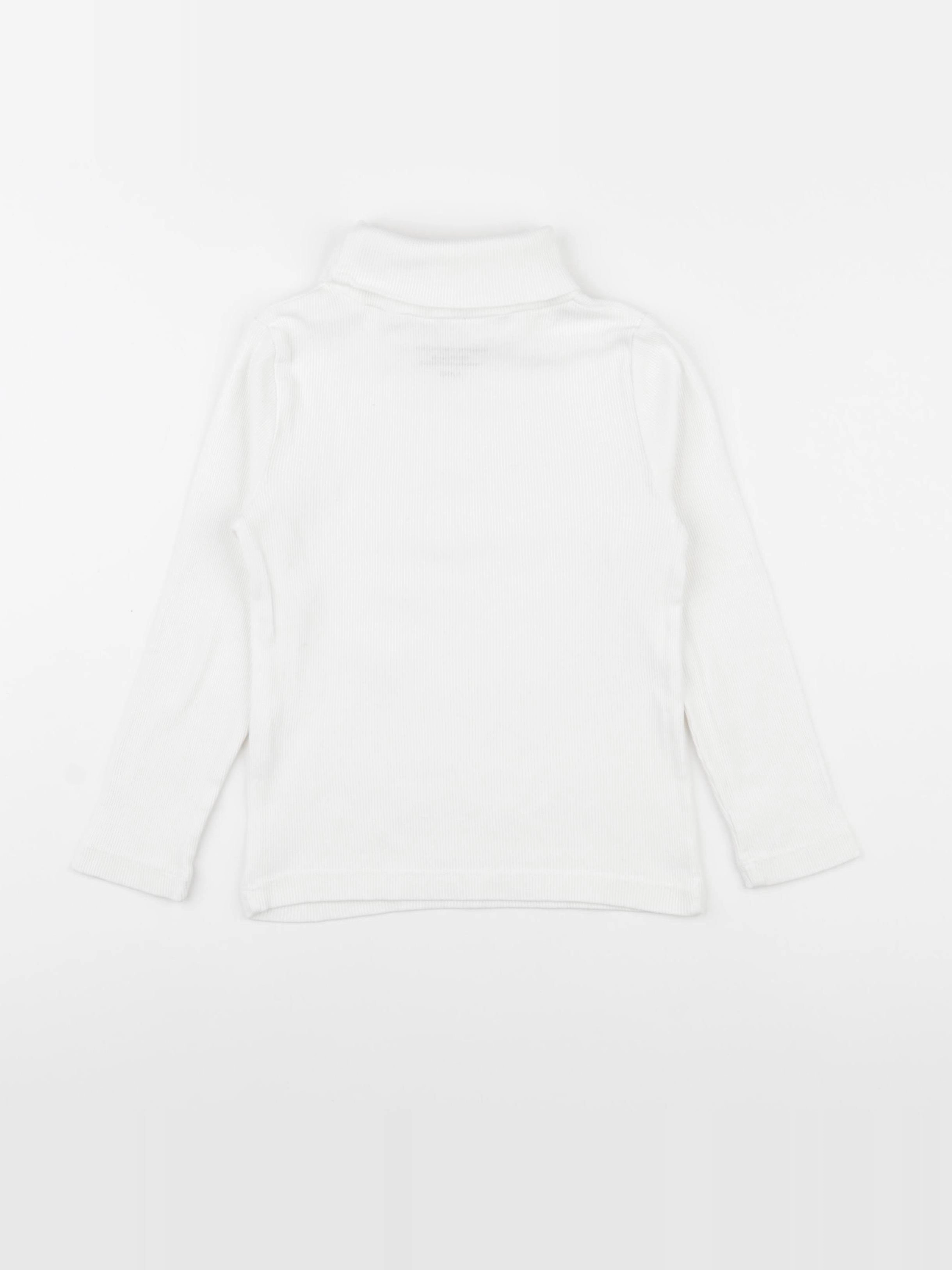 Monoprix - sous-pull blanc - 5 ans