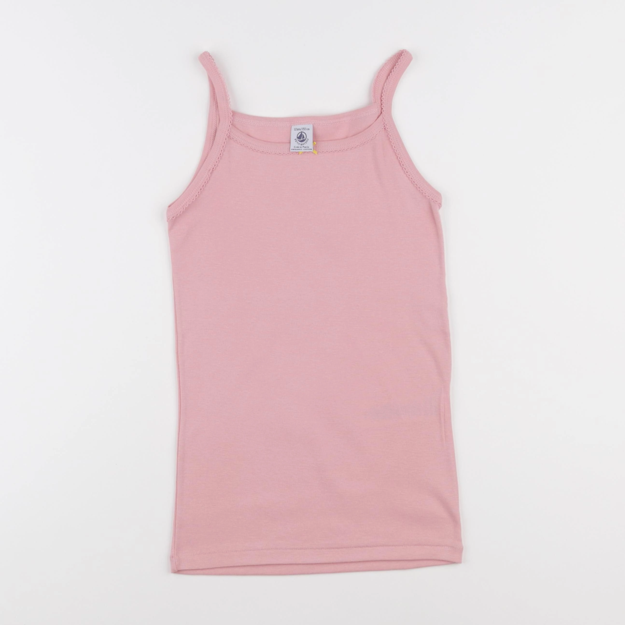 Petit Bateau - maillot de corps rose - 12 ans