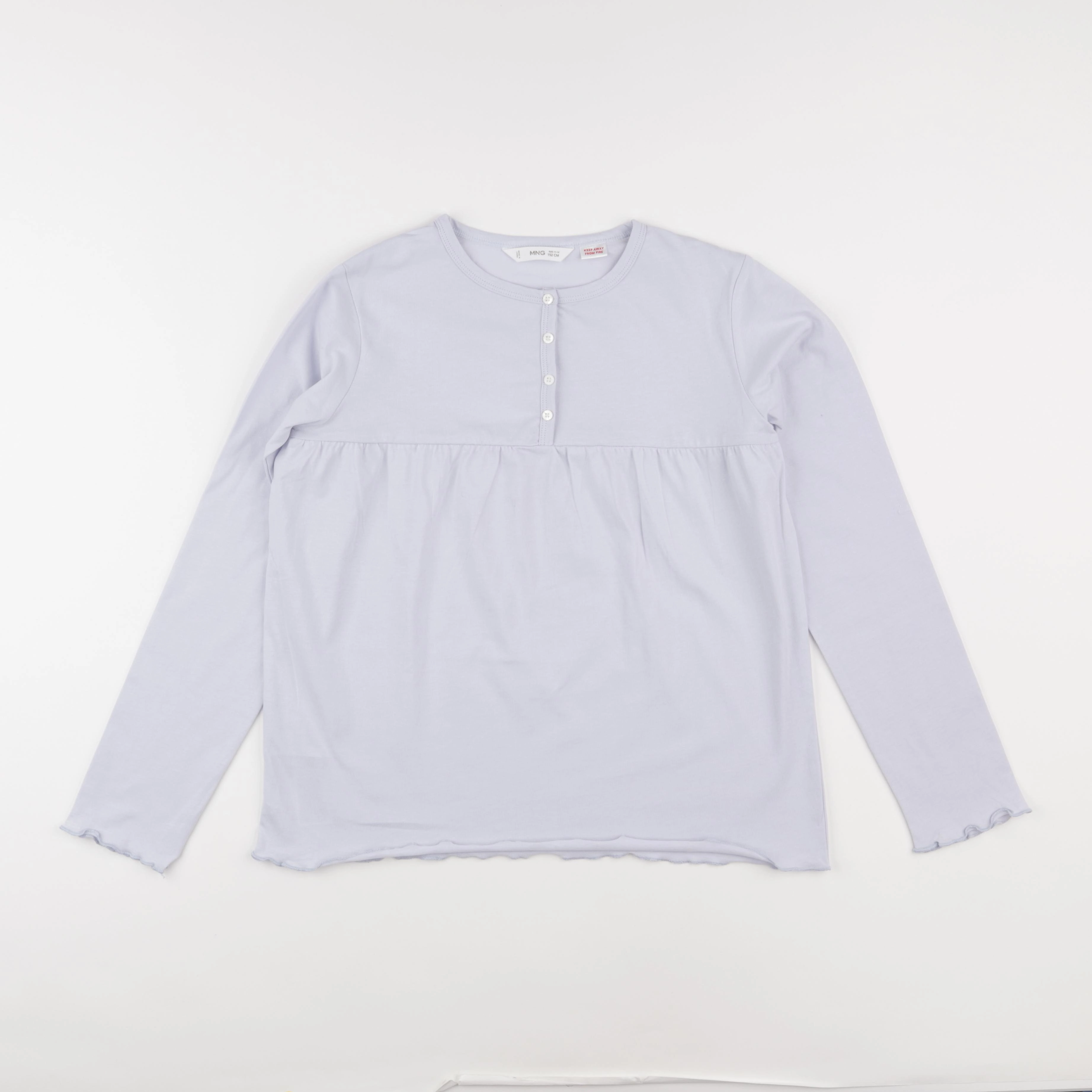Mango - tee-shirt bleu - 11/12 ans
