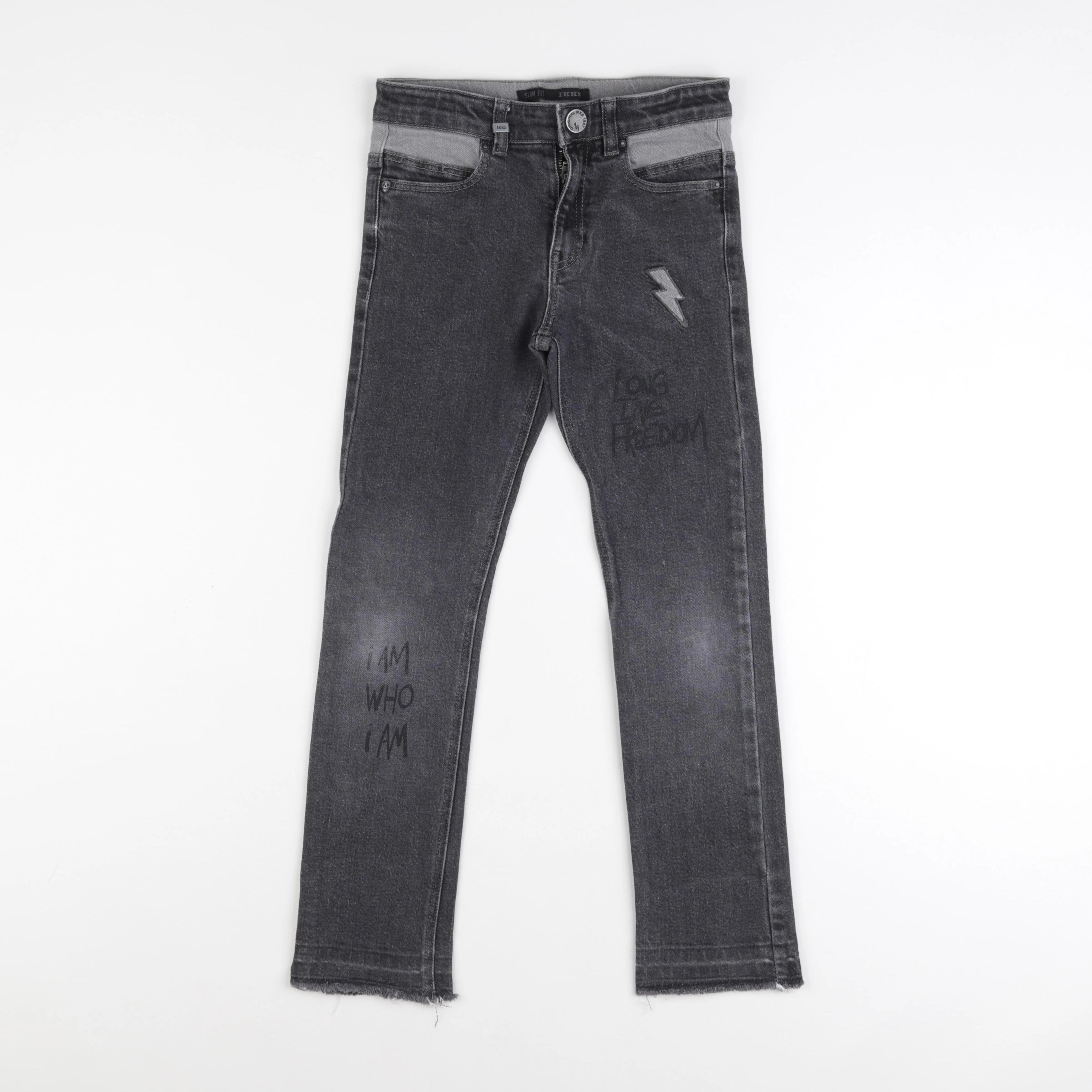 IKKS - jean noir - 8 ans