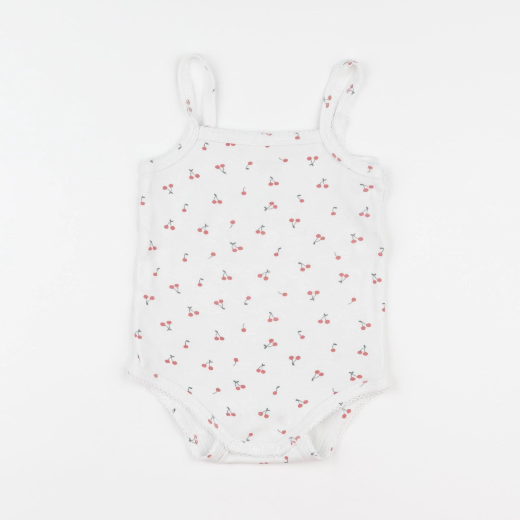 Vertbaudet - body blanc, rouge - 18 mois