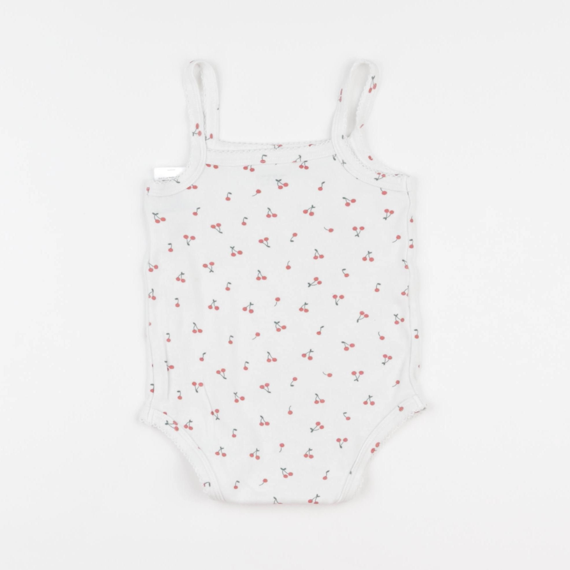 Vertbaudet - body blanc, rouge - 18 mois