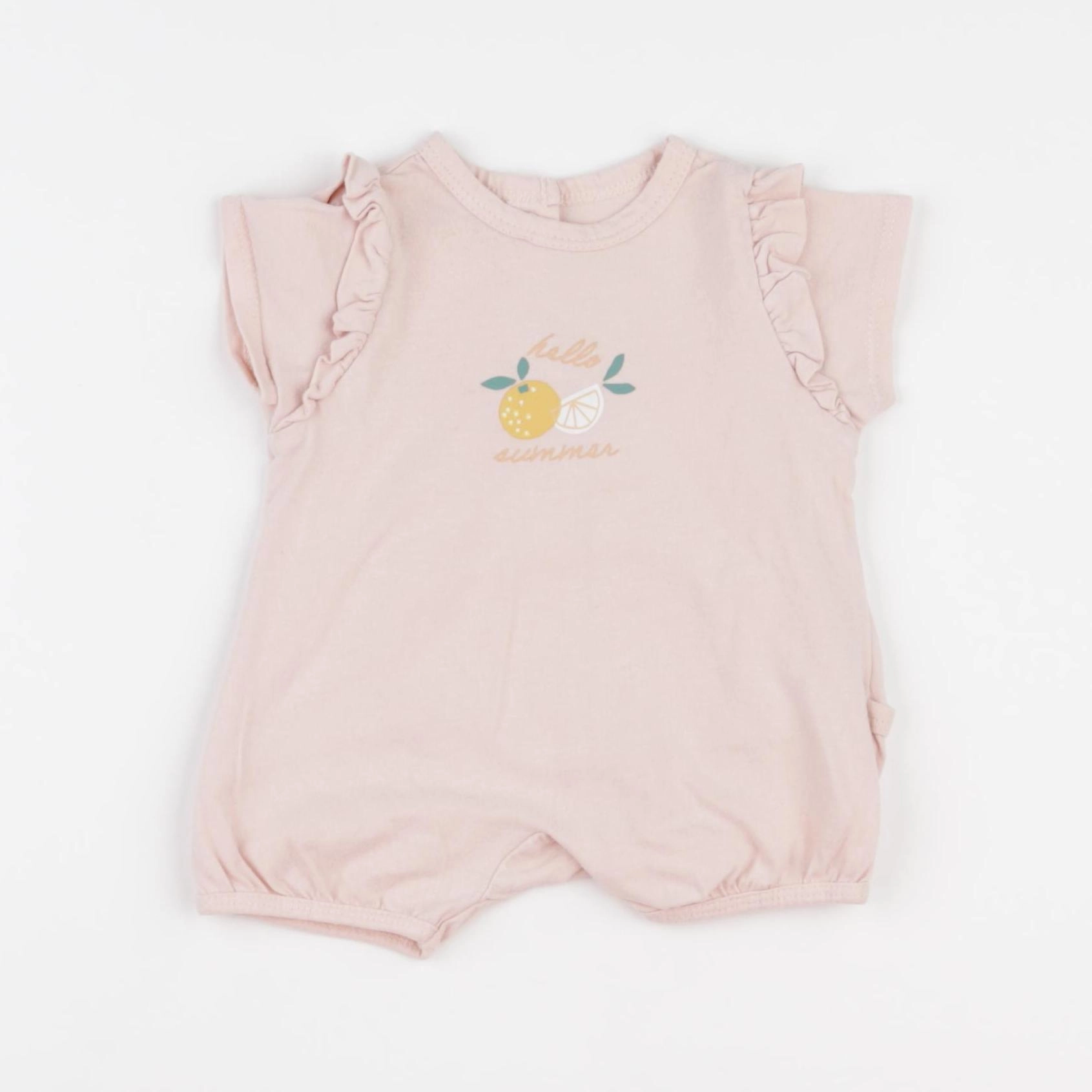 Vertbaudet - pyjama coton rose - 1 mois