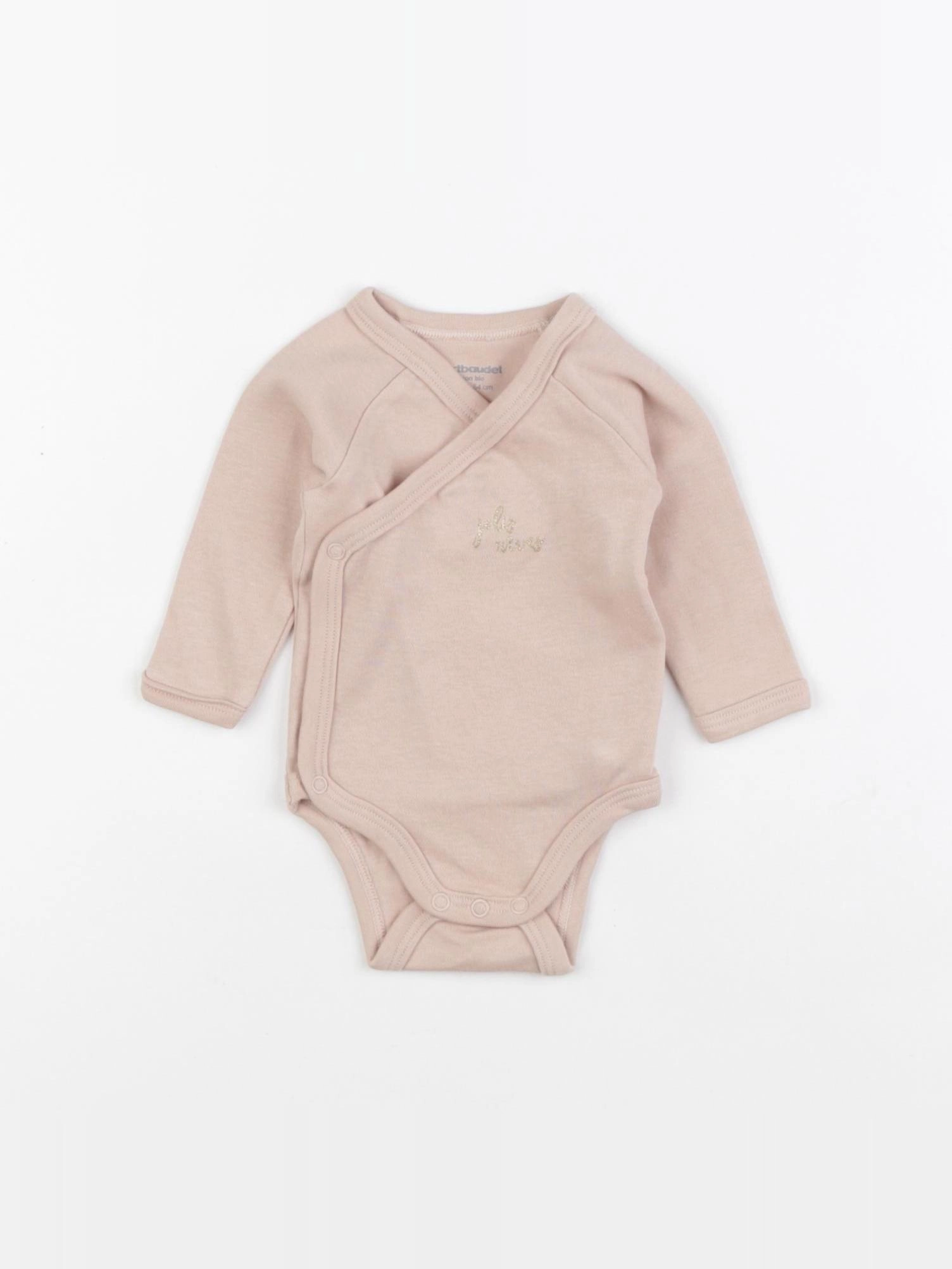 Vertbaudet - body rose - 1 mois