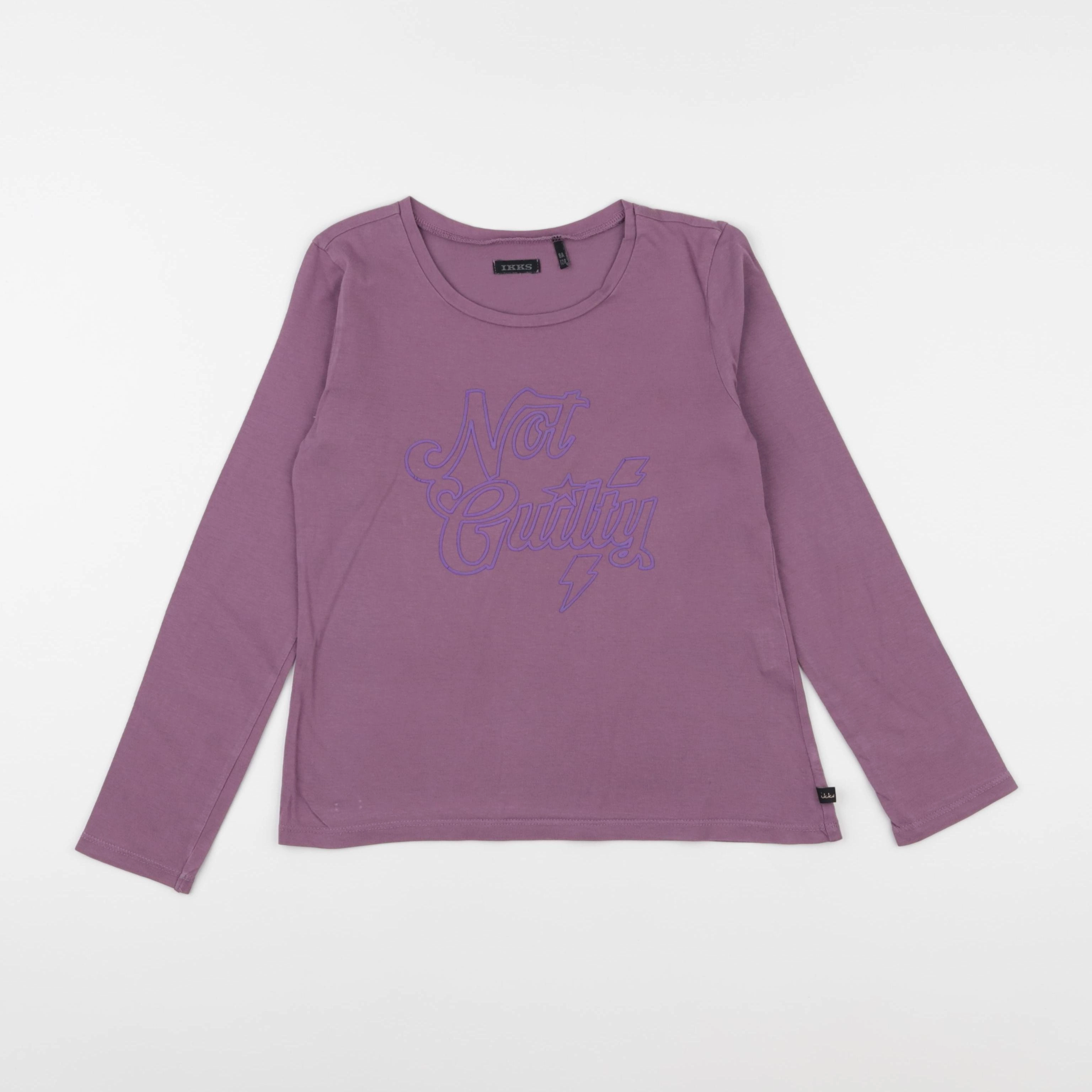 IKKS - tee-shirt violet - 8 ans