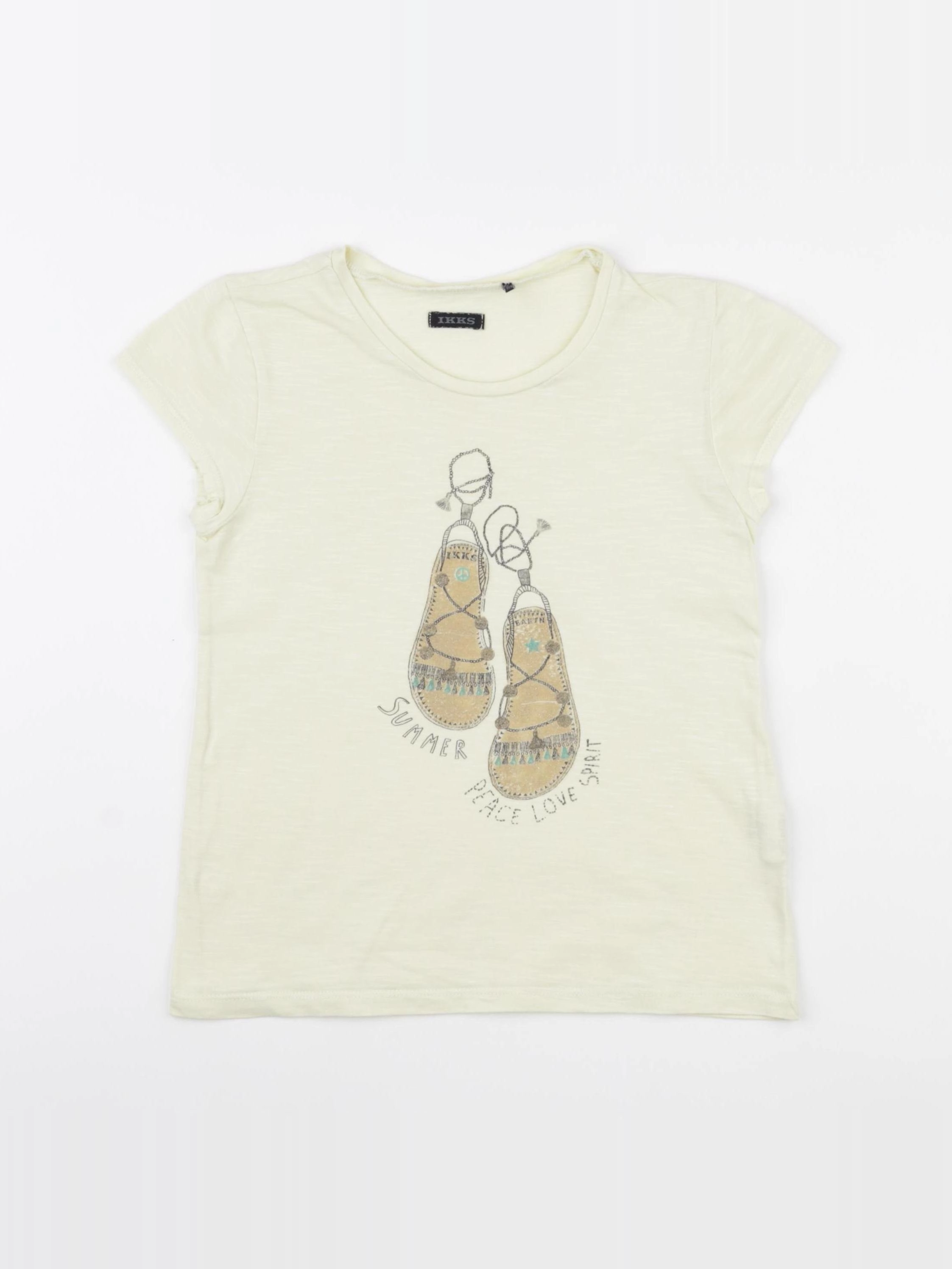 IKKS - tee-shirt jaune - 8 ans