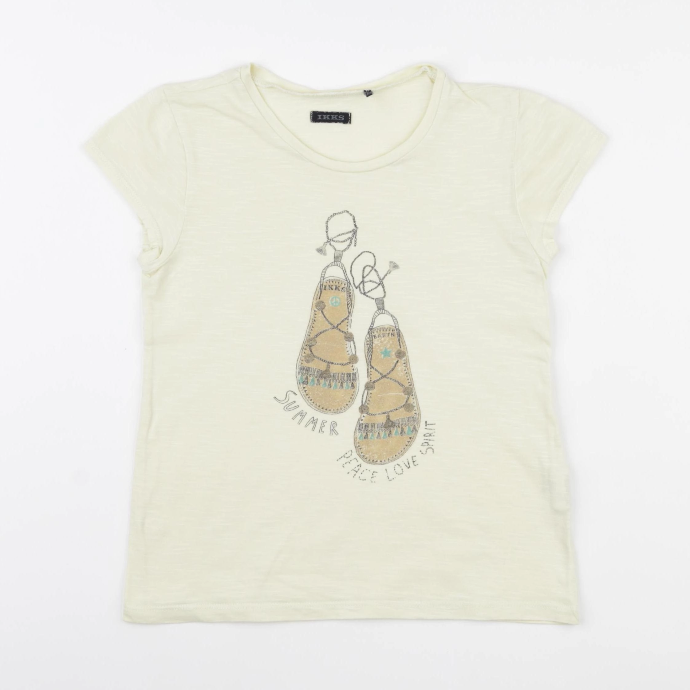 IKKS - tee-shirt jaune - 8 ans