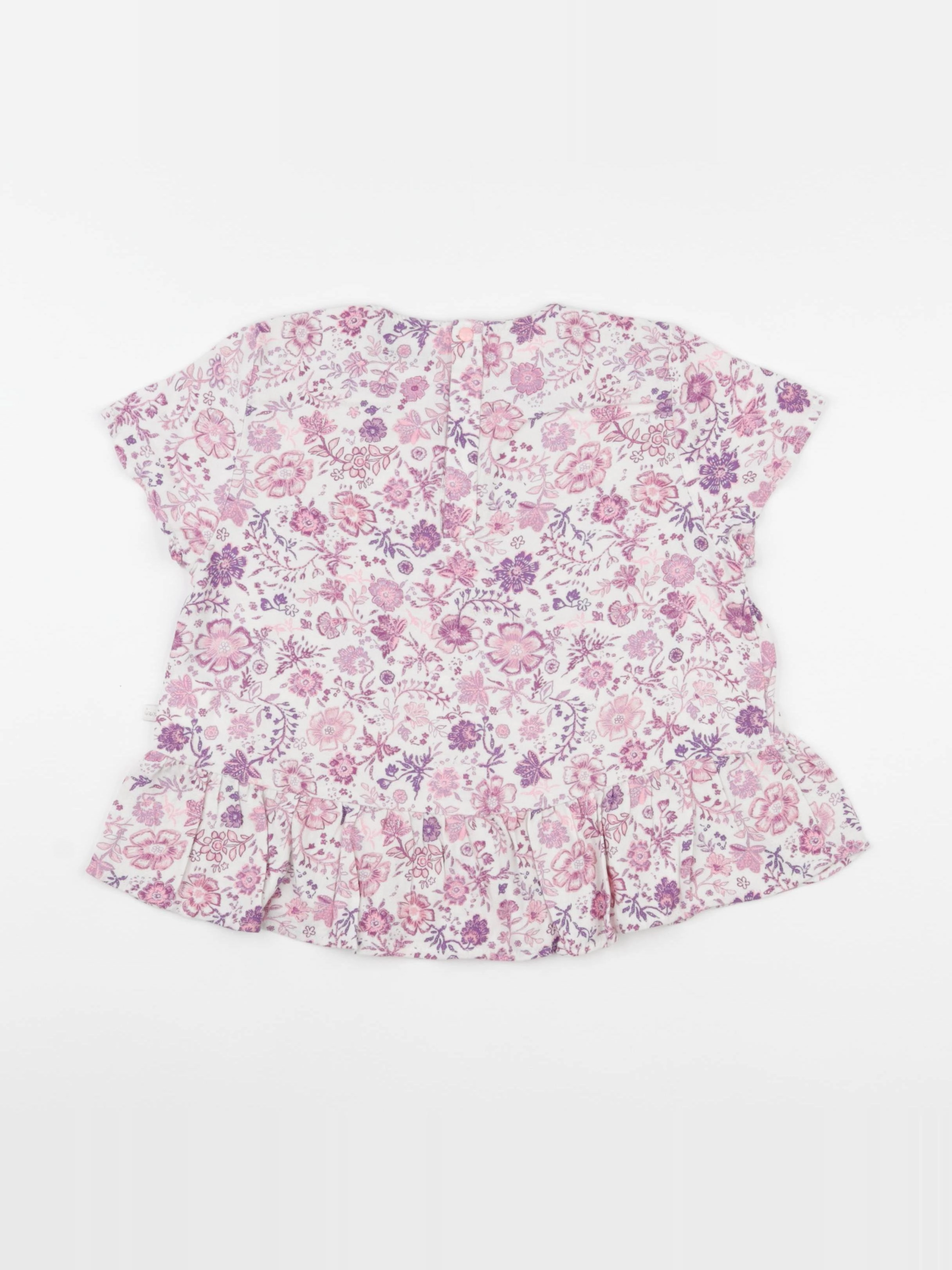 IKKS - blouse blanc, violet - 8 ans