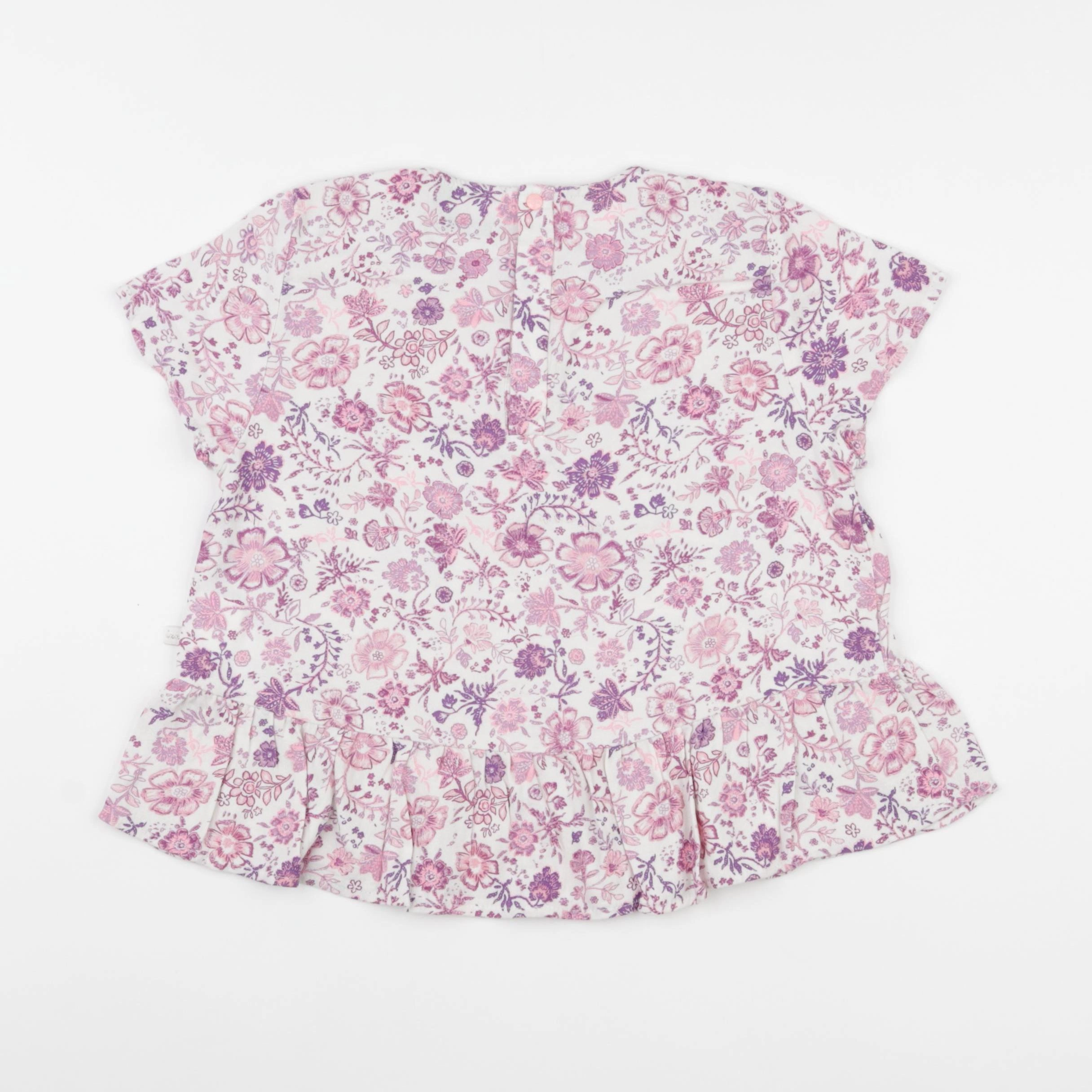 IKKS - blouse blanc, violet - 8 ans
