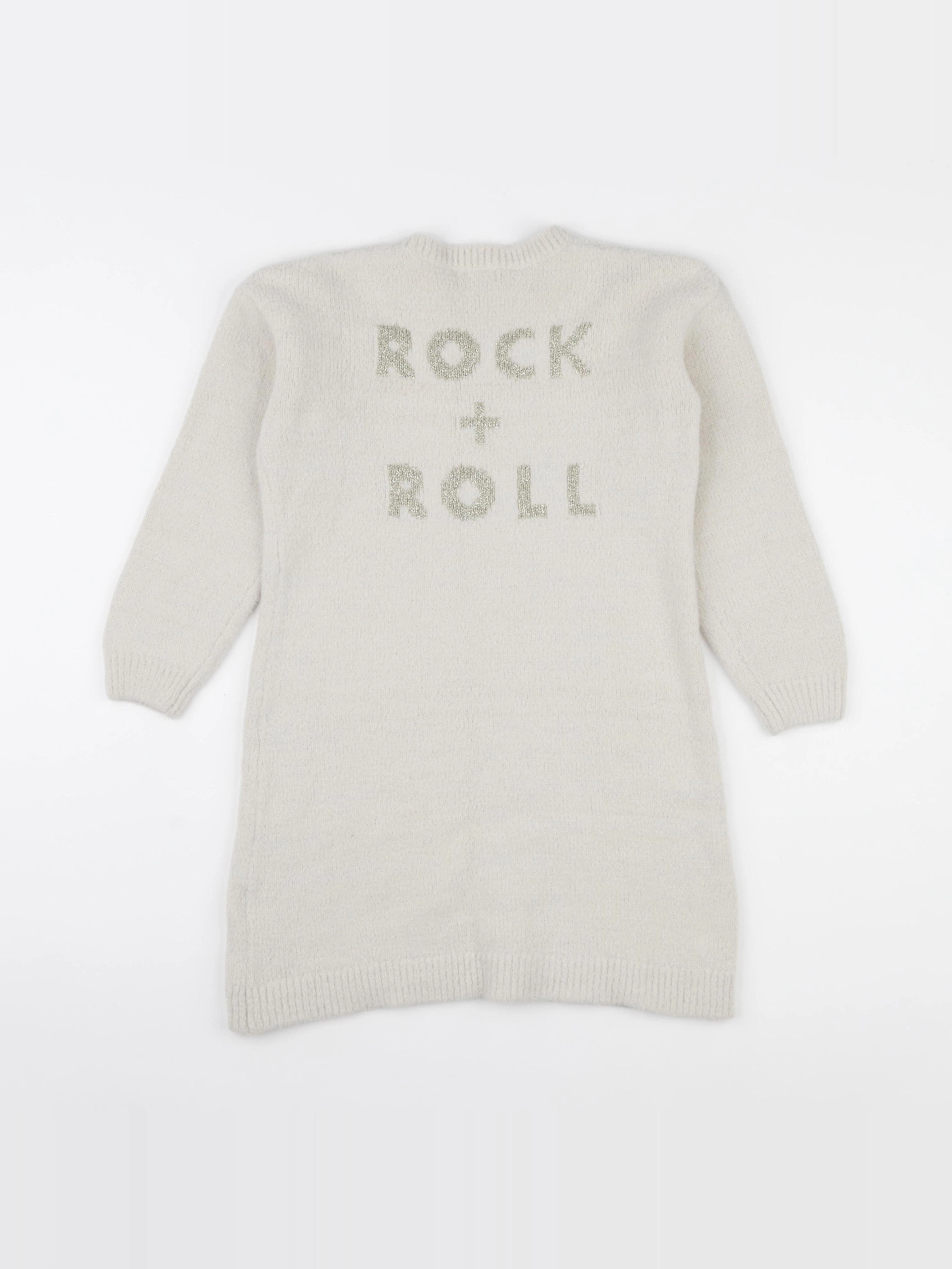IKKS - robe beige, or - 6 ans