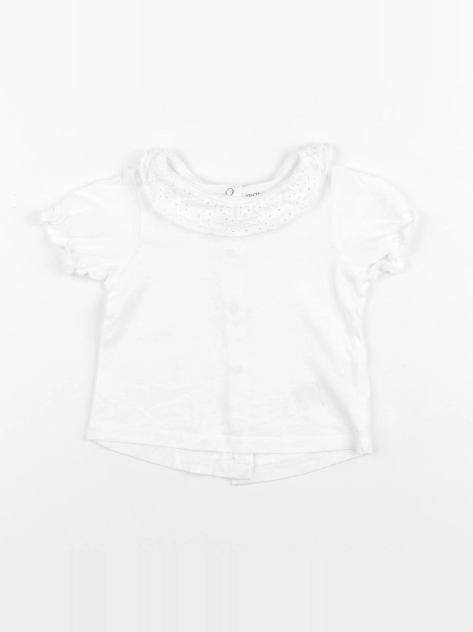 Vertbaudet - tee-shirt blanc - 6 mois