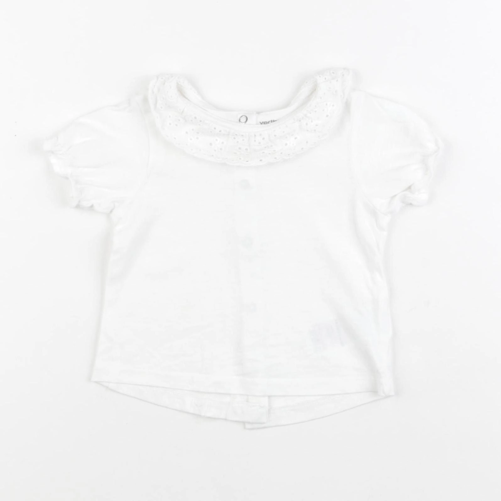 Vertbaudet - tee-shirt blanc - 6 mois