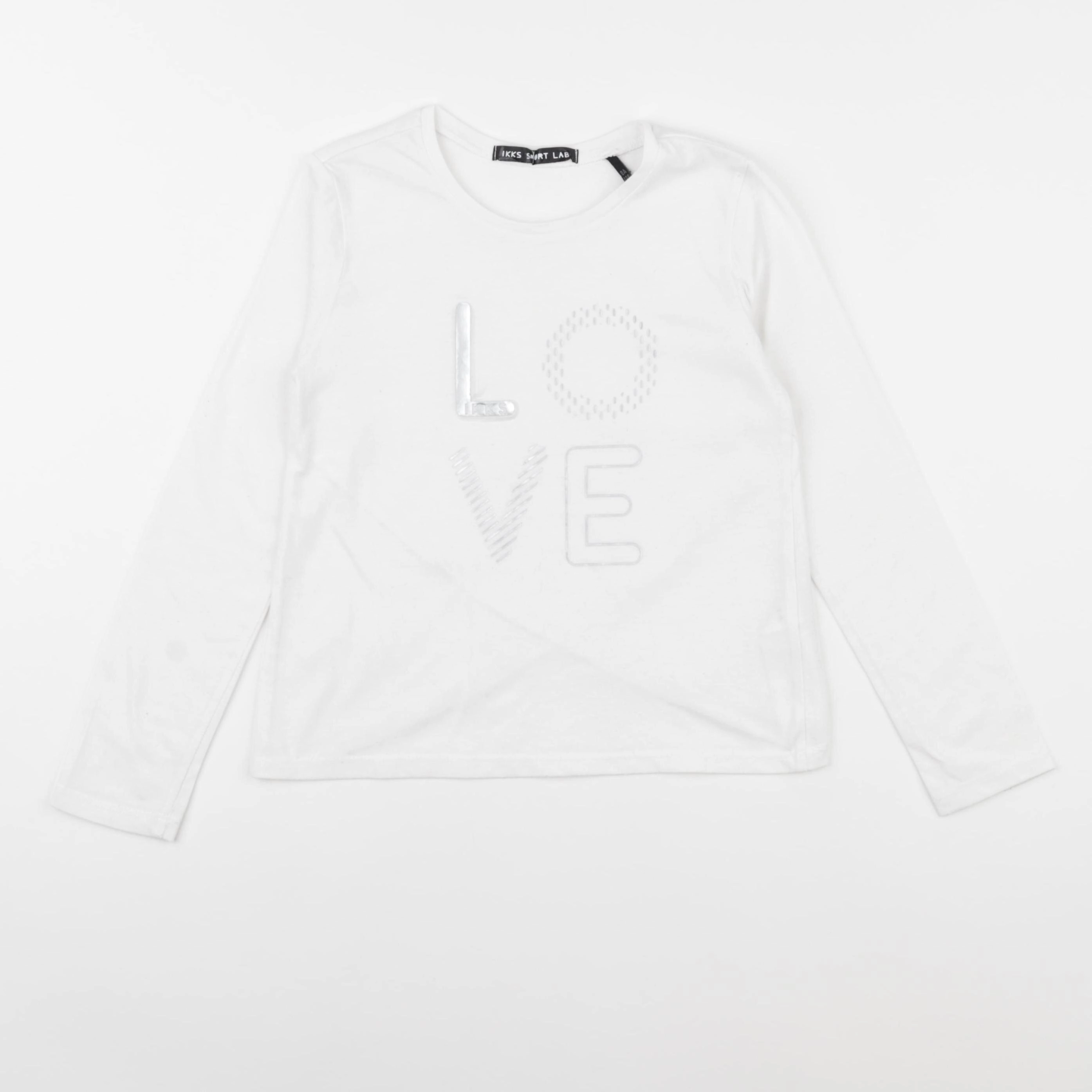 IKKS - tee-shirt blanc - 8 ans