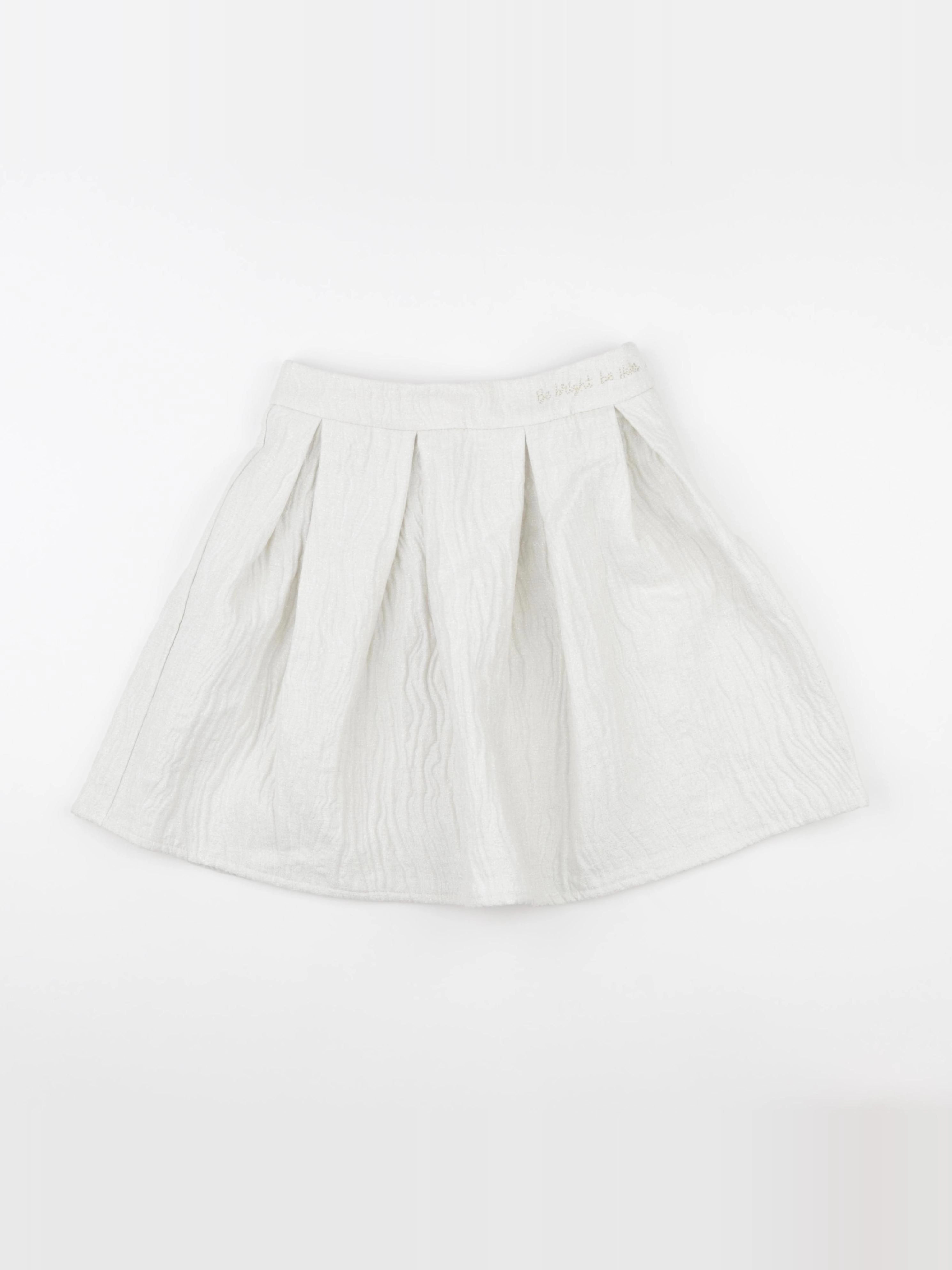 IKKS - jupe beige, argent - 8 ans