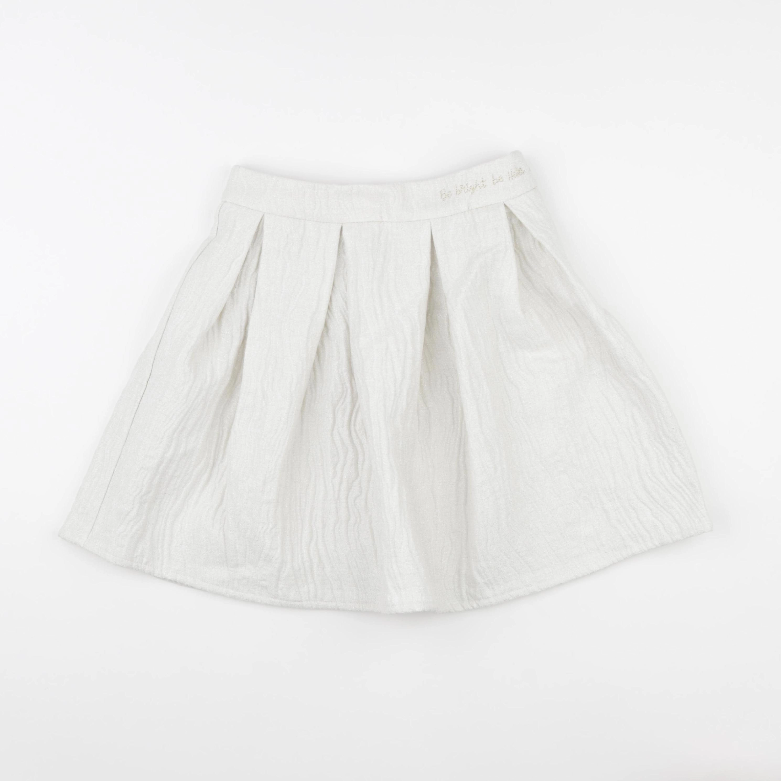 IKKS - jupe beige, argent - 8 ans