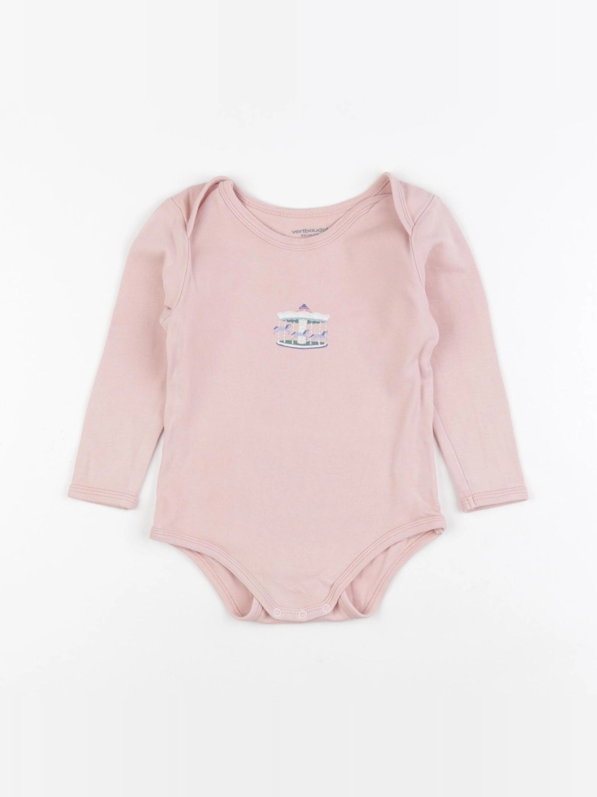 Vertbaudet - body rose - 2 ans