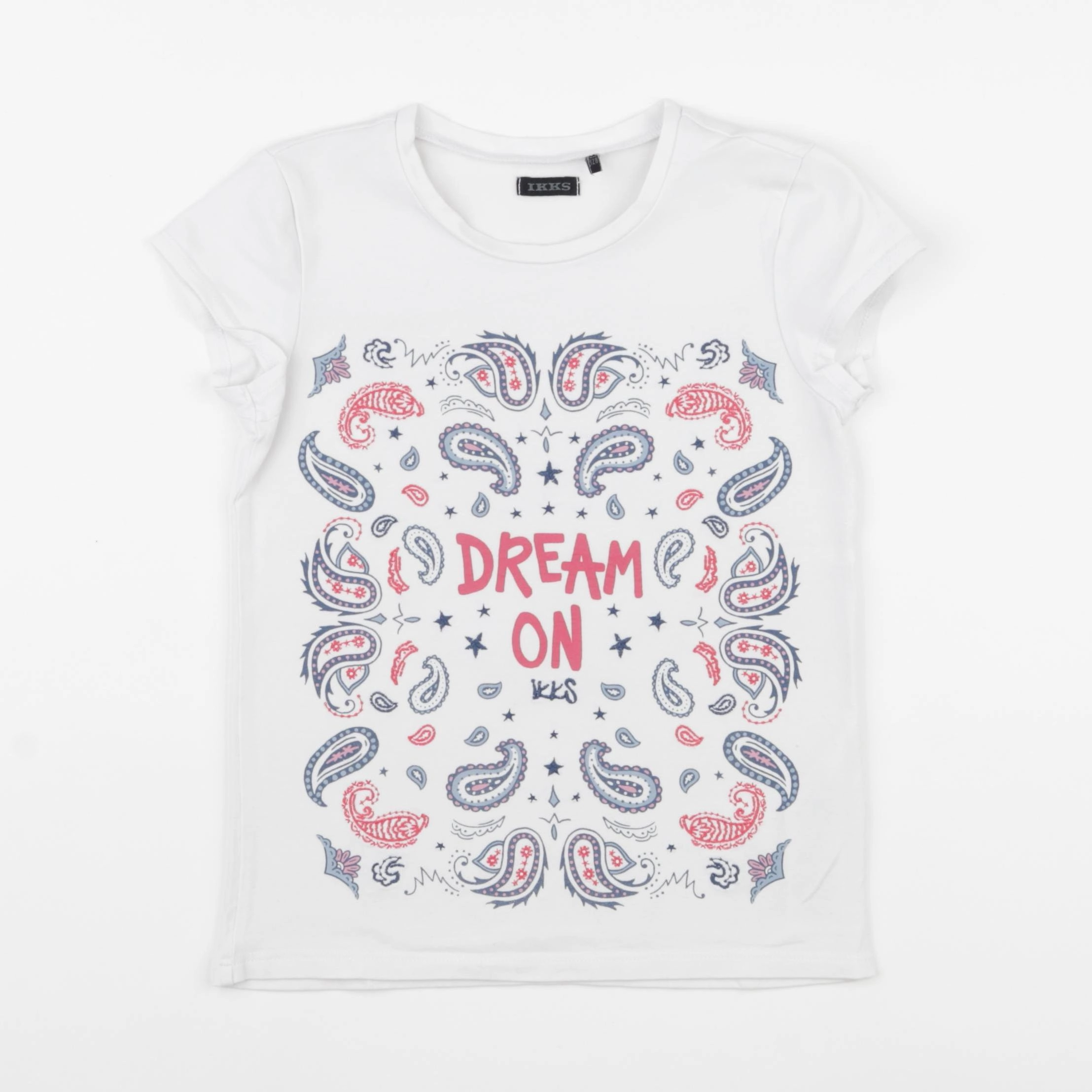 IKKS - tee-shirt blanc - 8 ans