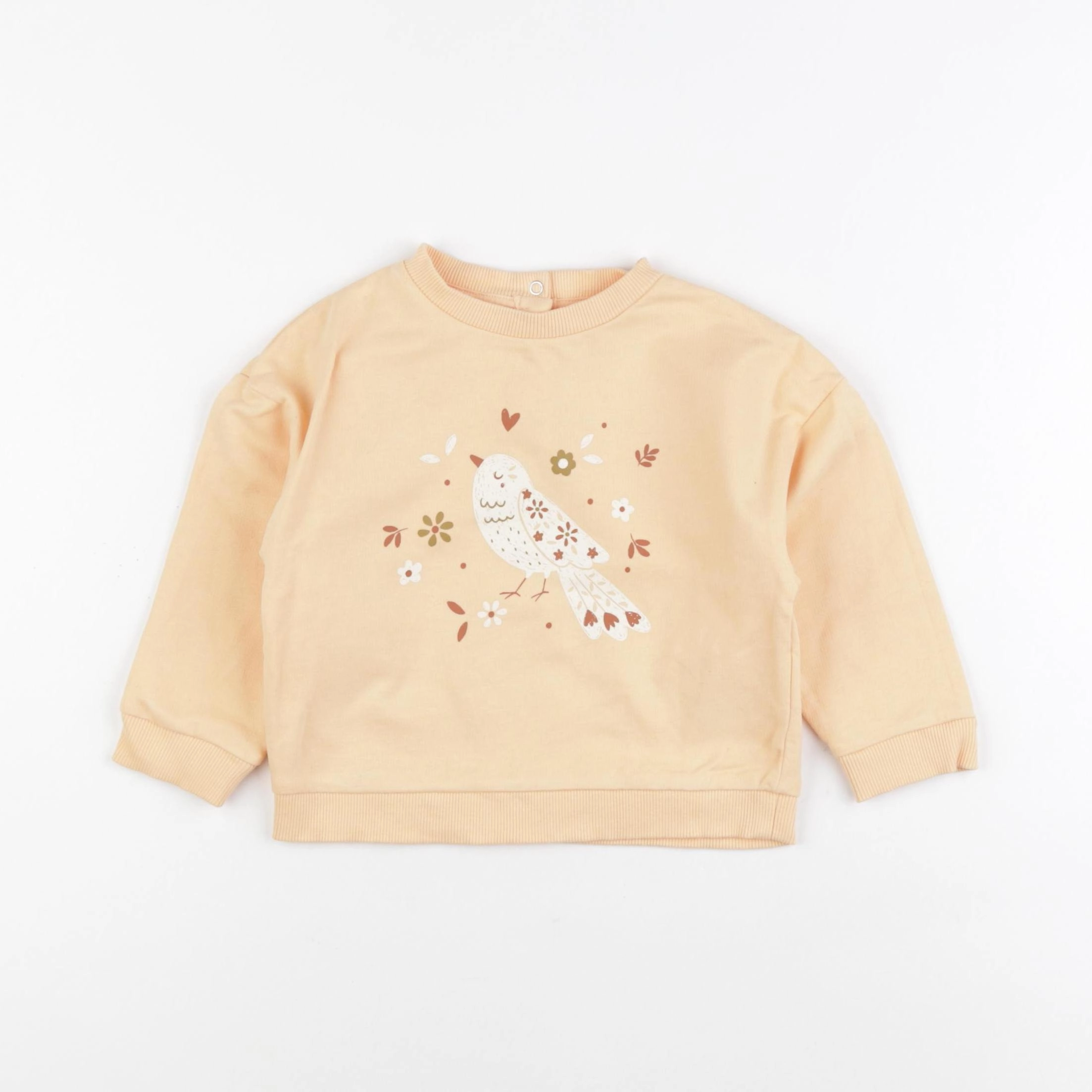 Vertbaudet - sweat jaune - 18 mois