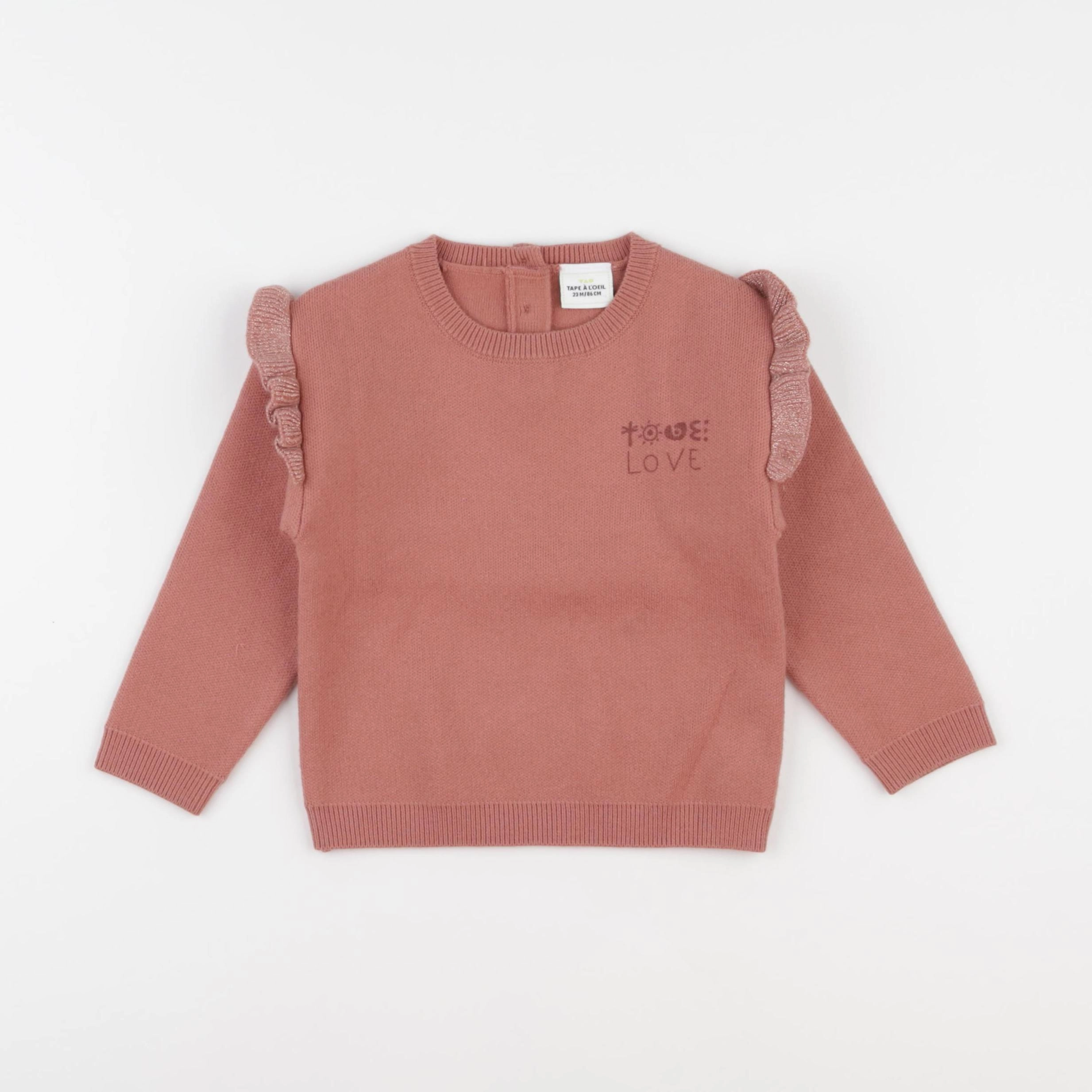 Tape à l'oeil - pull rose - 24 mois