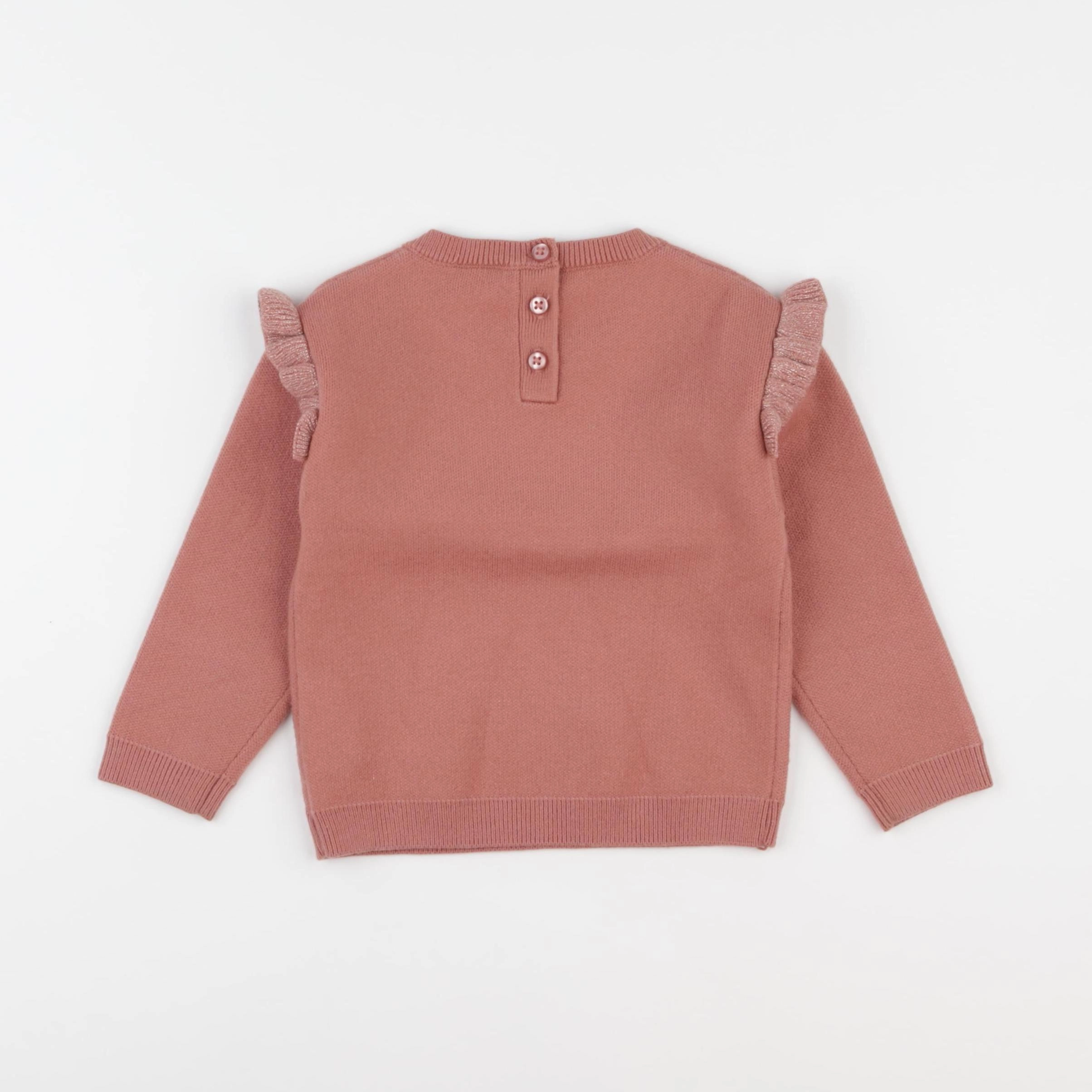 Tape à l'oeil - pull rose - 24 mois