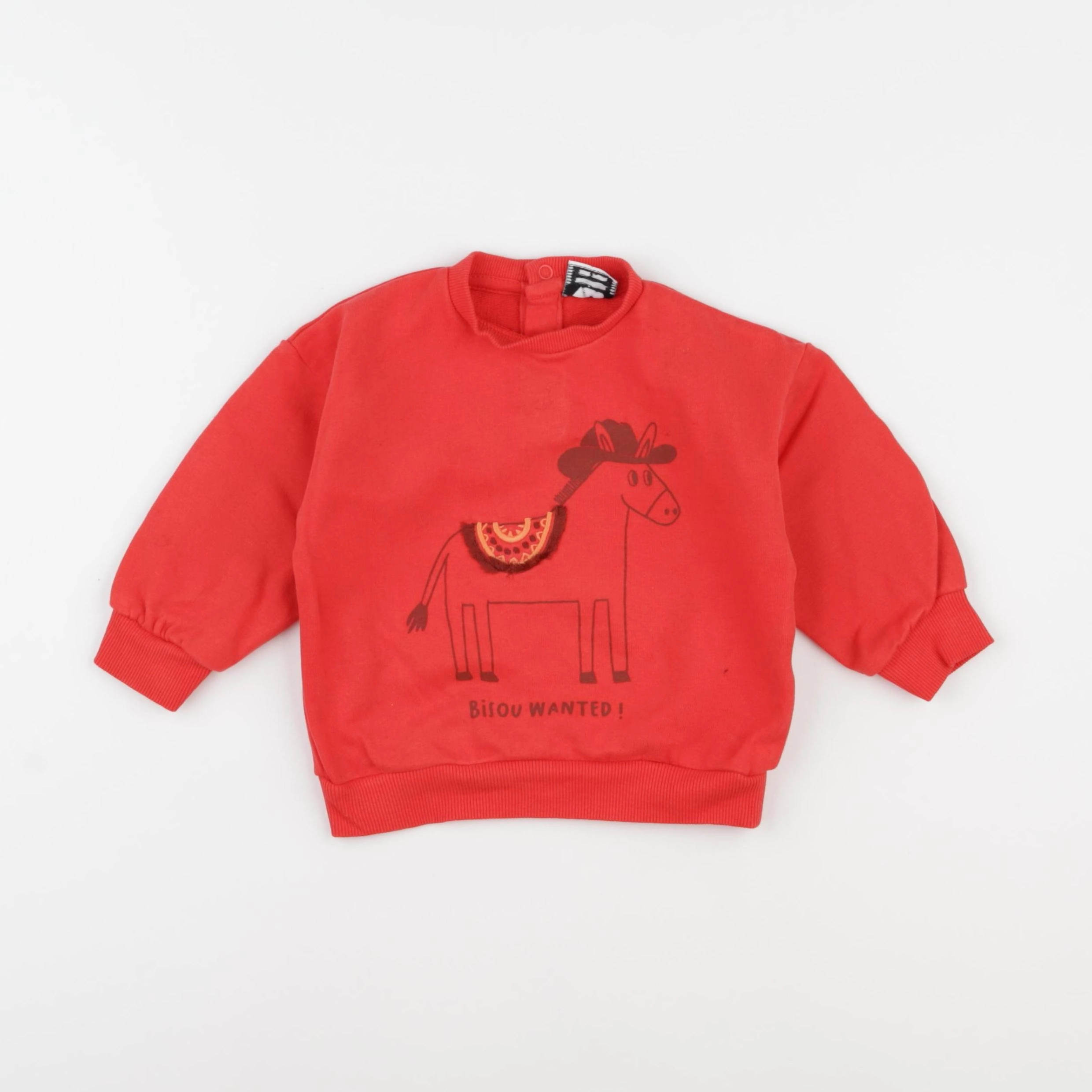 Tape à l'oeil - sweat rouge - 12 mois