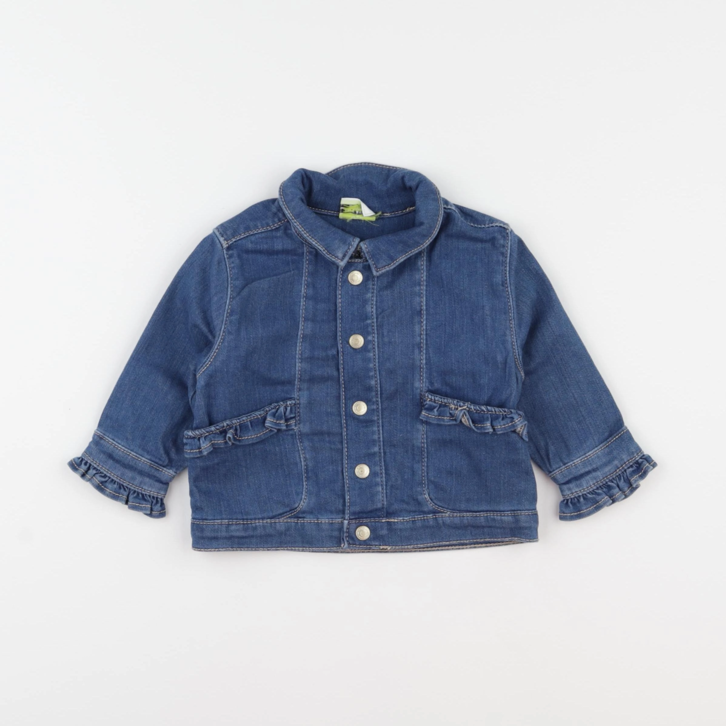 Tape à l'oeil - veste imprimé au dos bleu - 12 mois