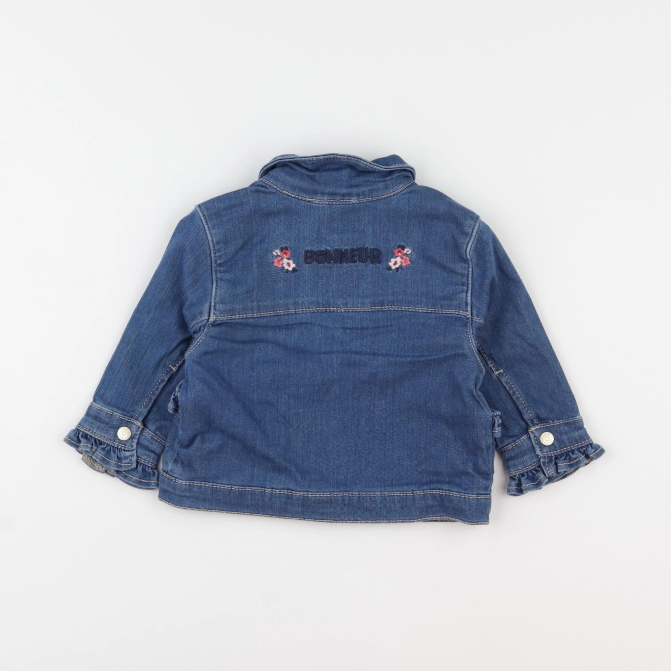 Tape à l'oeil - veste imprimé au dos bleu - 12 mois