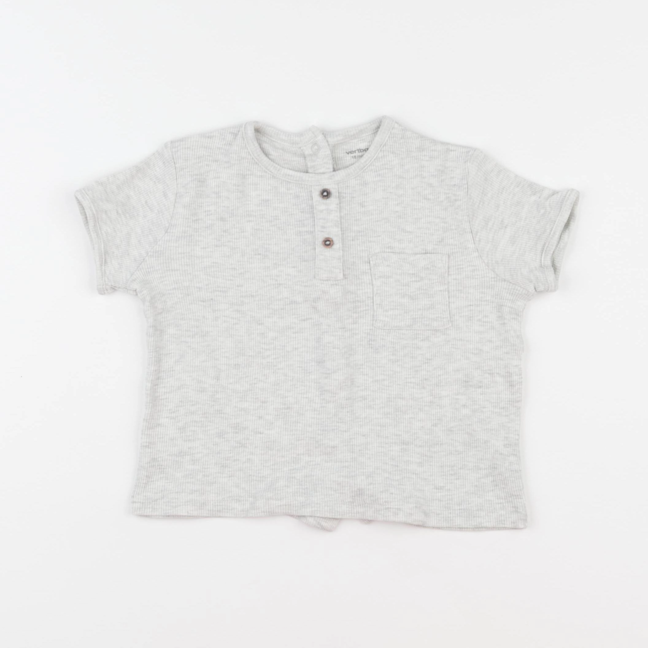 Vertbaudet - tee-shirt gris - 18 mois