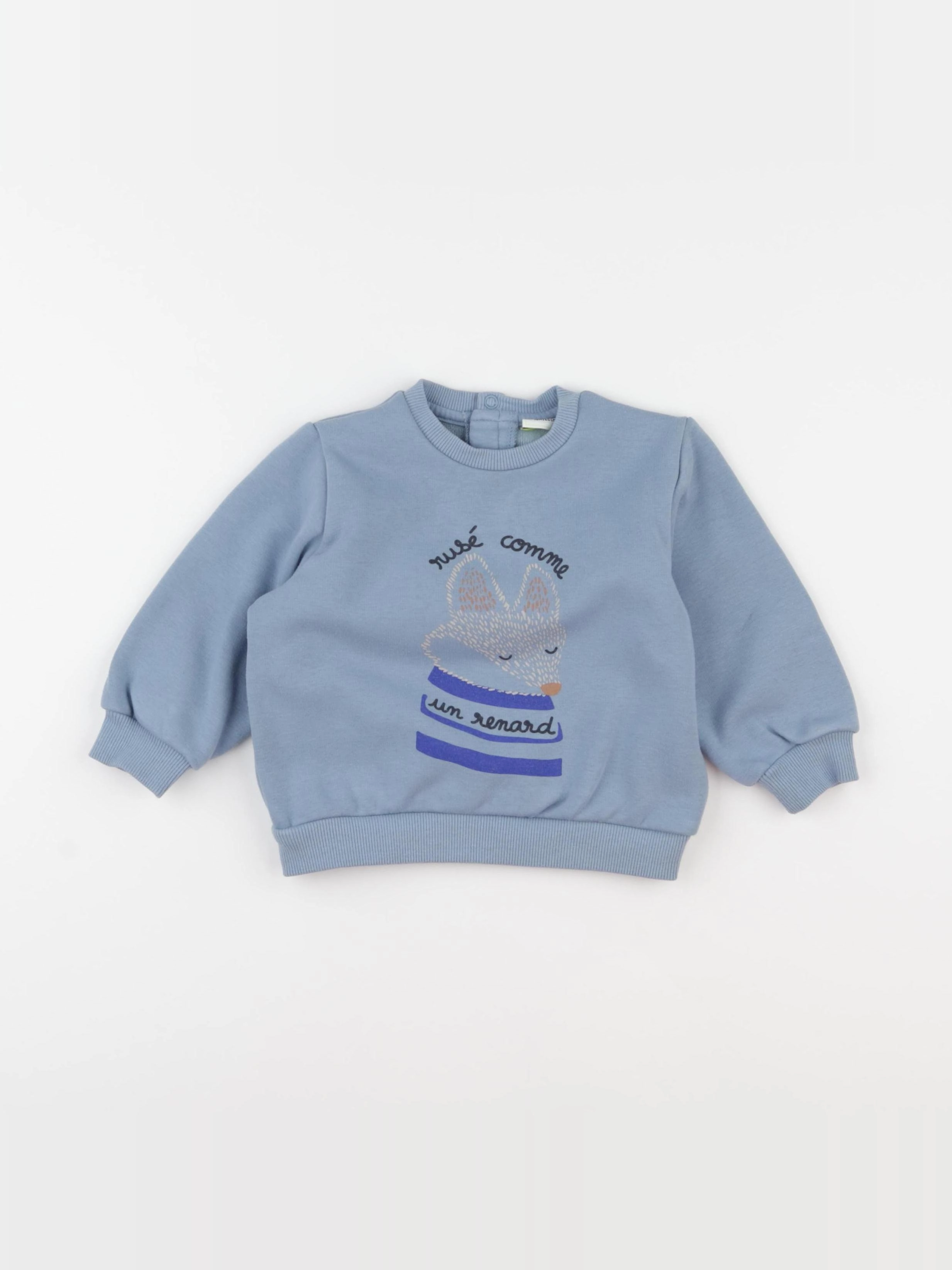 Tape à l'oeil - sweat bleu - 18 mois