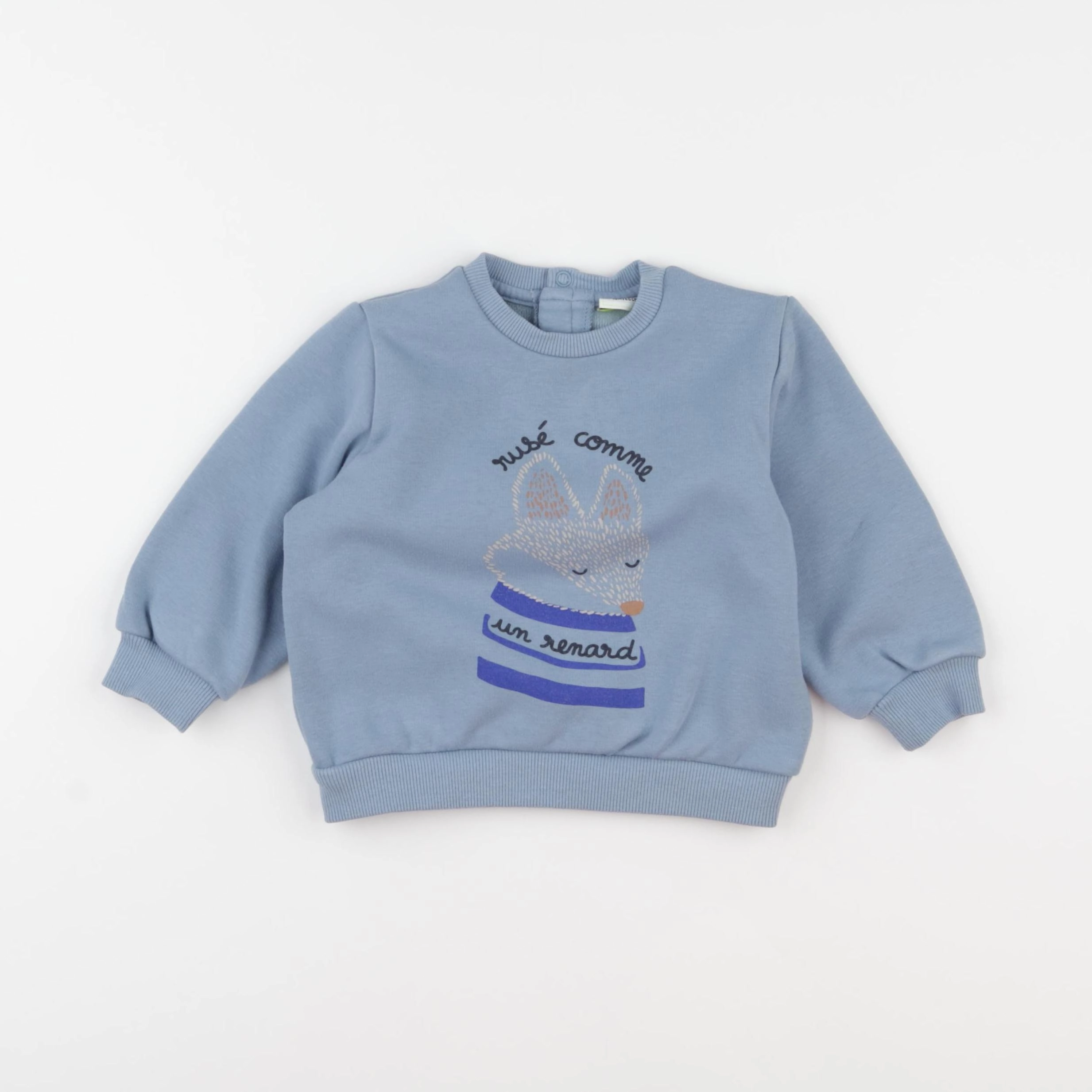 Tape à l'oeil - sweat bleu - 18 mois