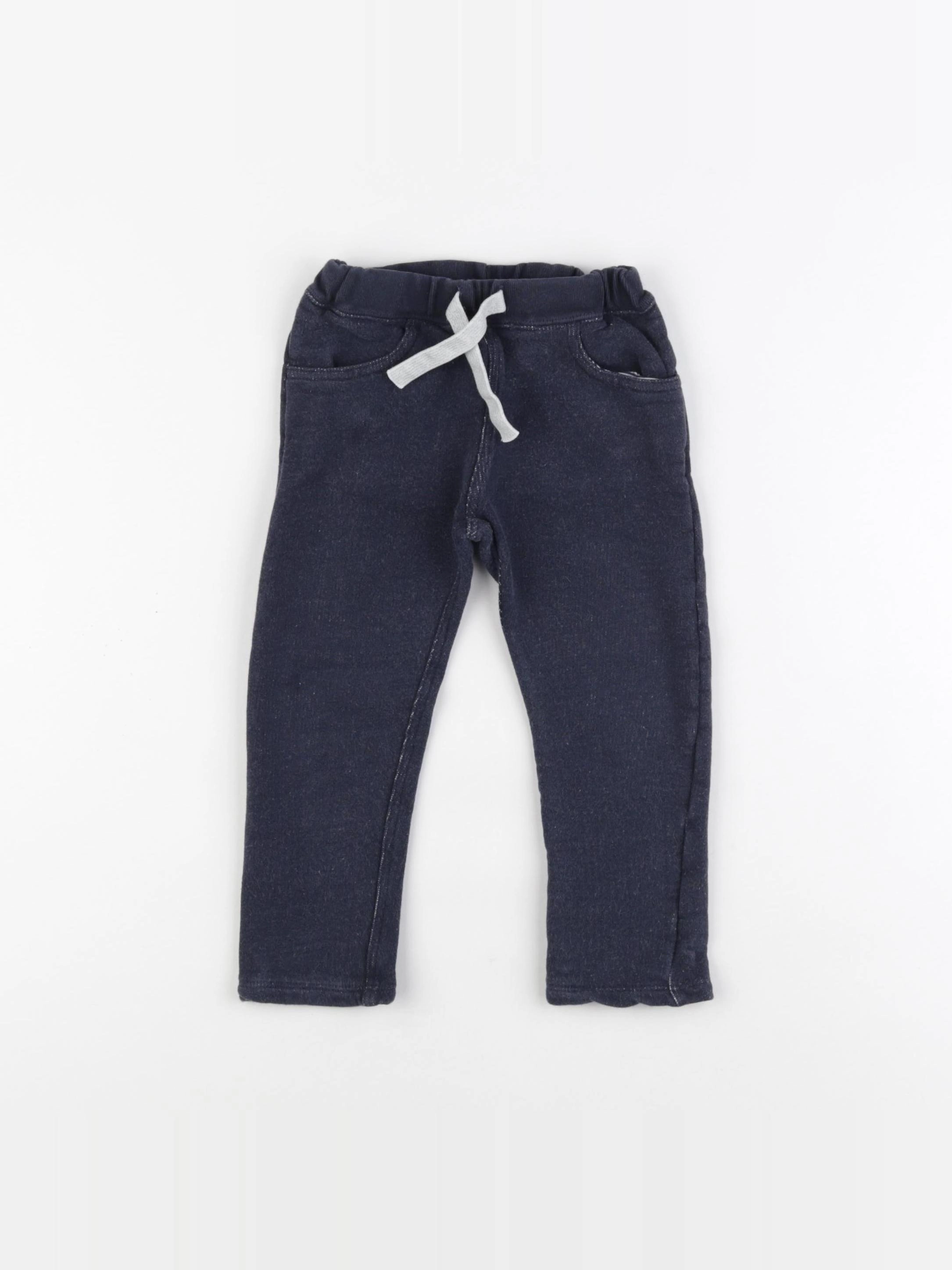 Petit Bateau - jogging bleu - 24 mois
