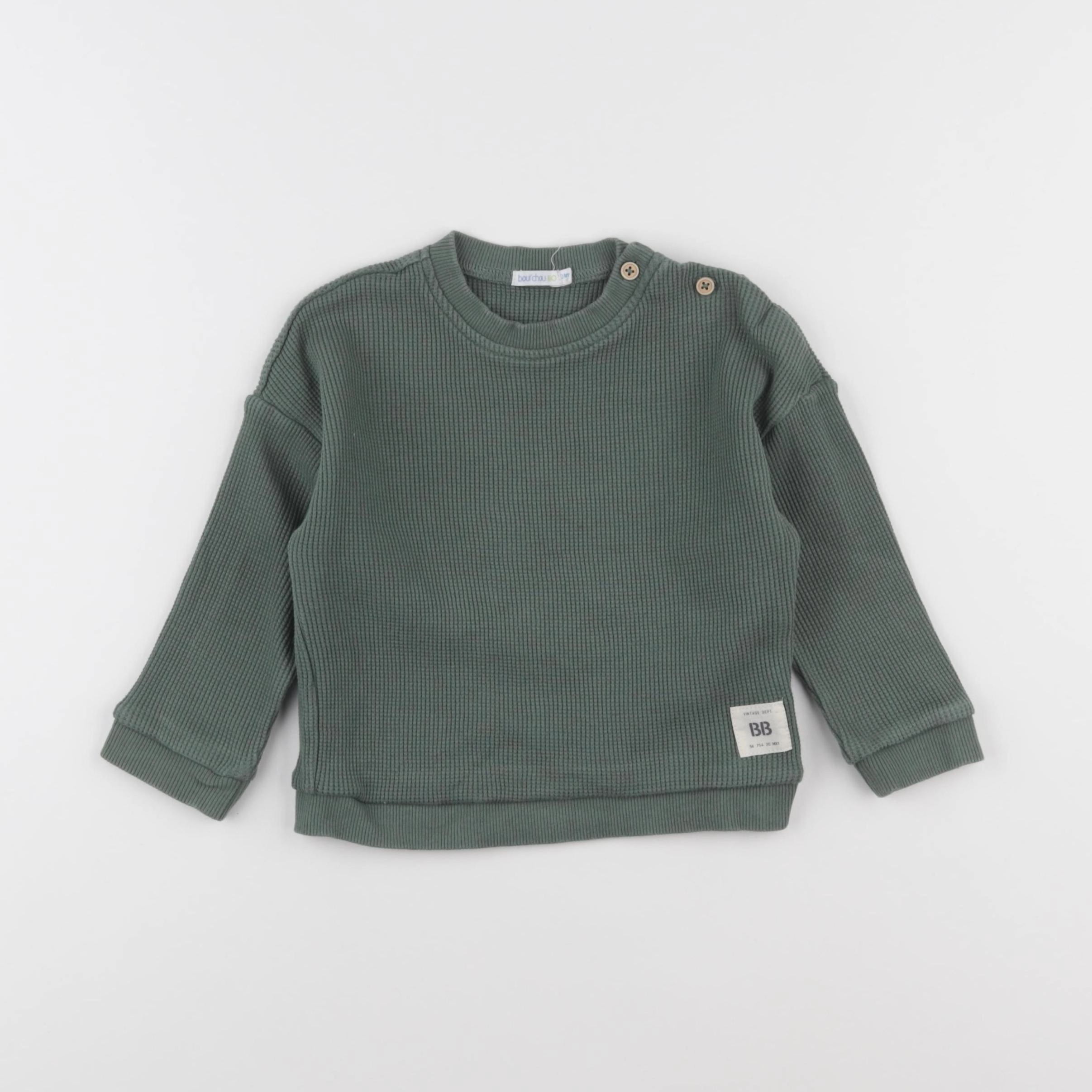 Boutchou - sweat vert - 24 mois