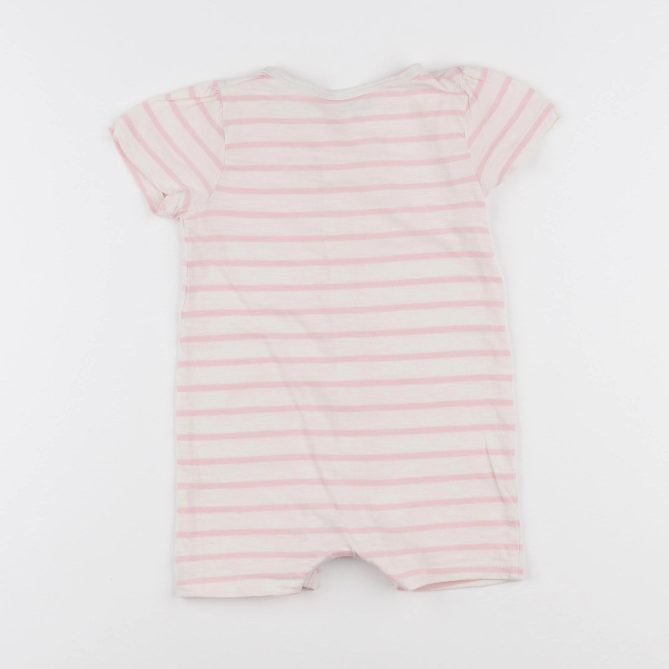 Boutchou - pyjama coton beige, rose - 12 mois