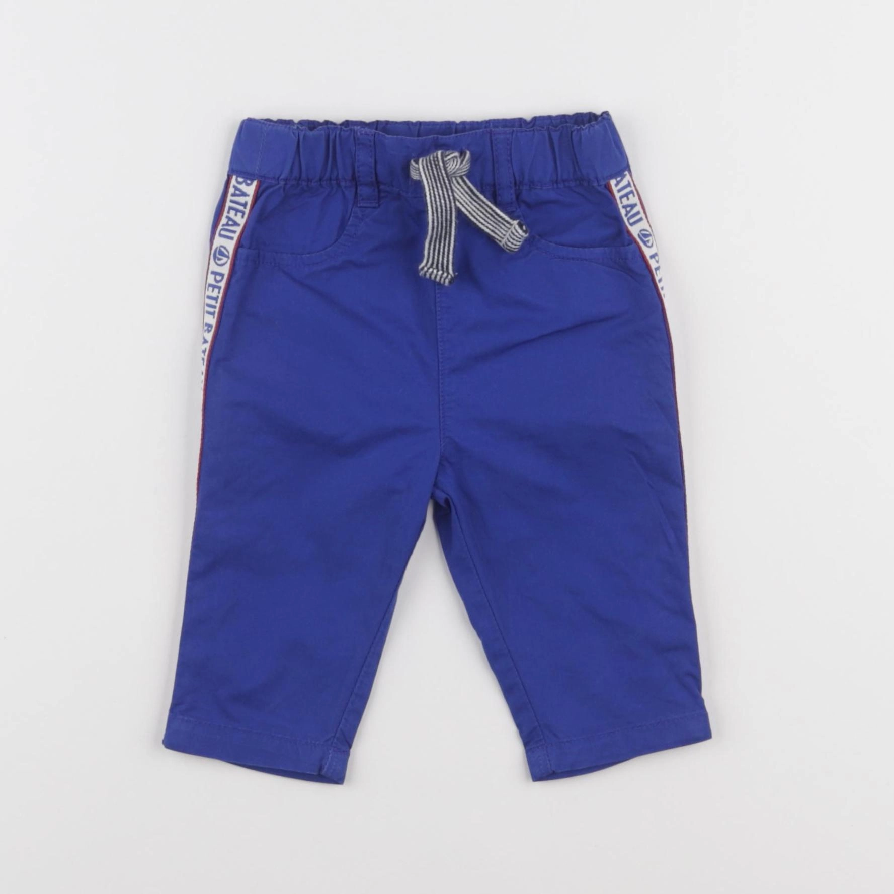 Petit Bateau - pantalon bleu - 6 mois