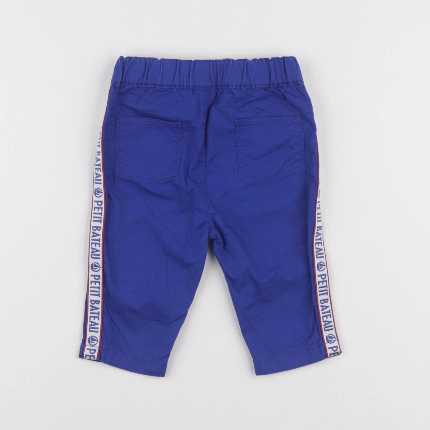 Petit Bateau - pantalon bleu - 6 mois