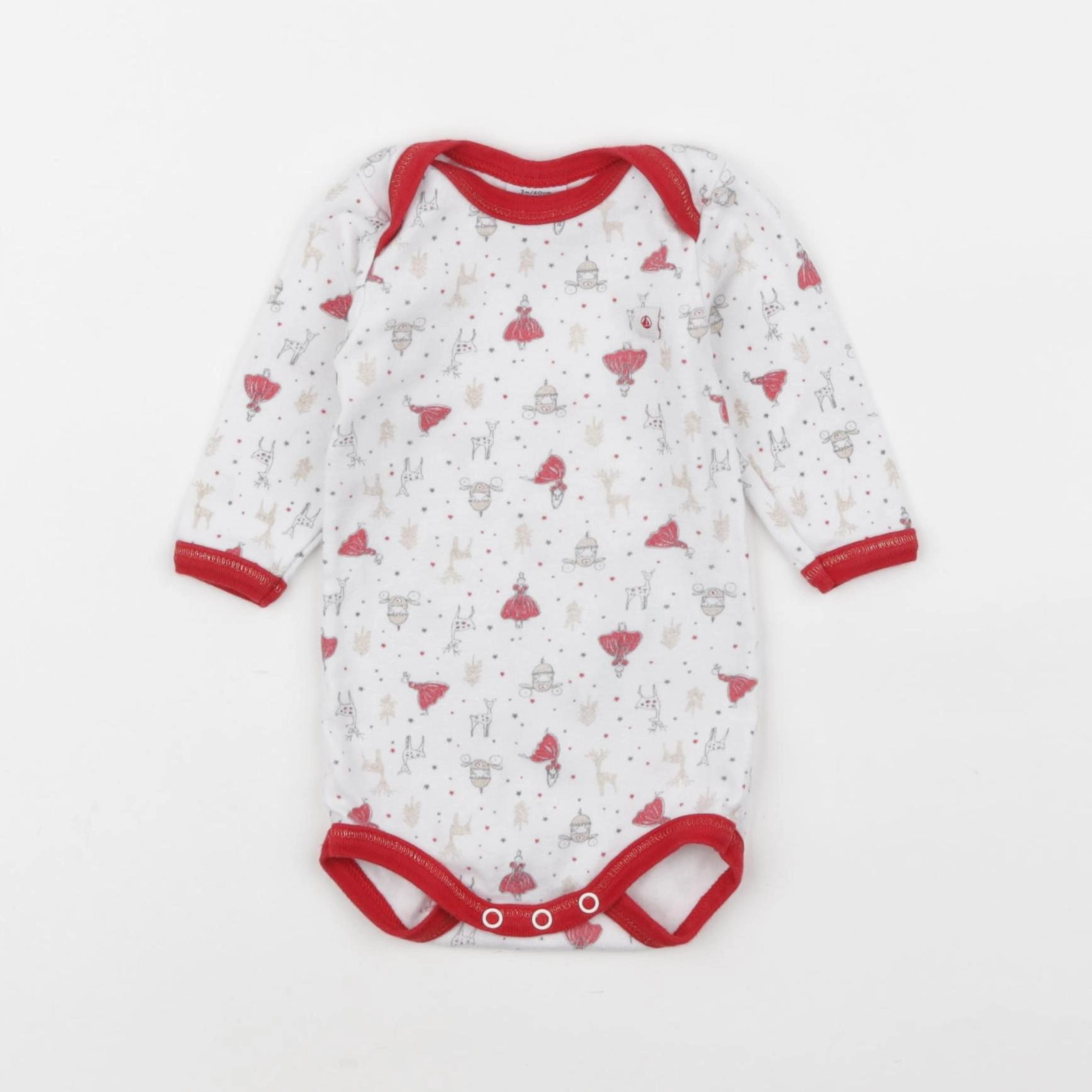 Petit Bateau - body multicolore - 3 mois