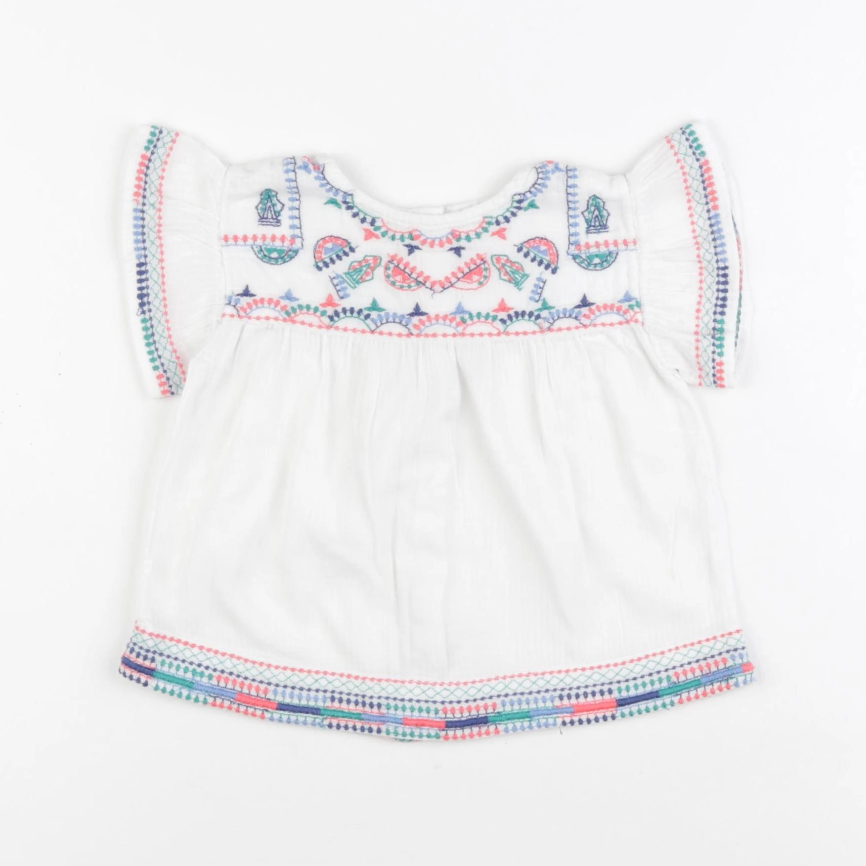 Zara - blouse blanc - 12/18 mois