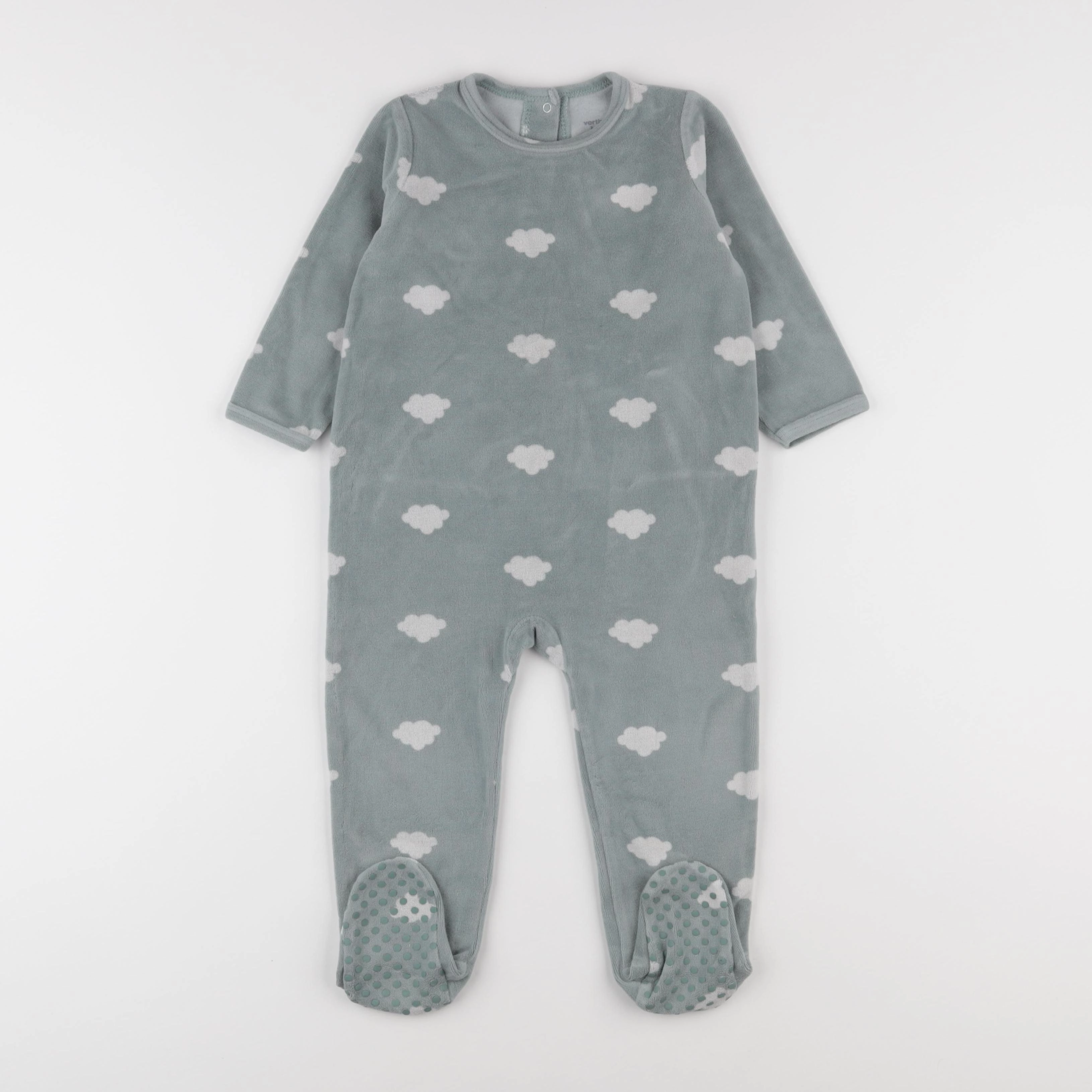 Vertbaudet - pyjama velours bleu - 2 ans