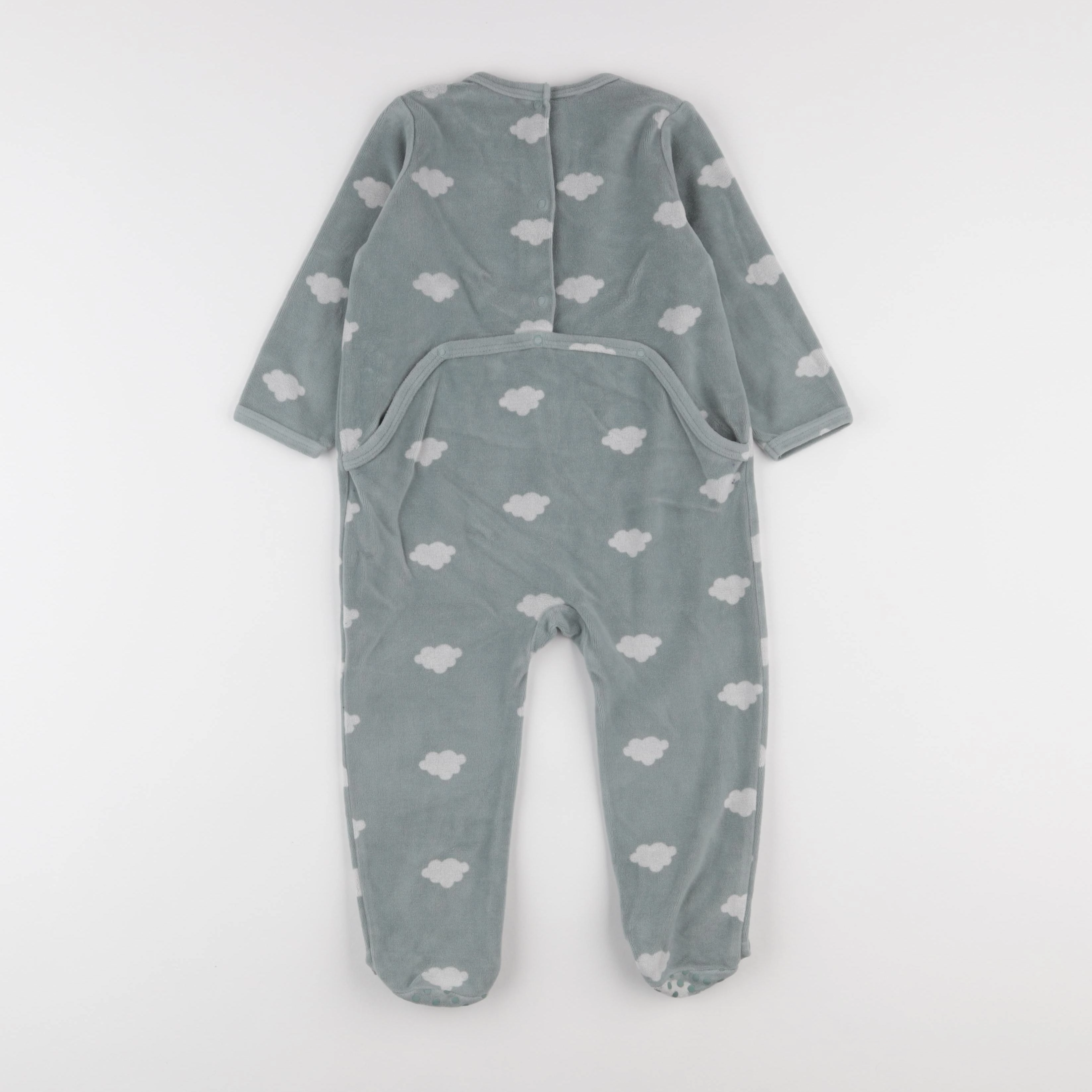 Vertbaudet - pyjama velours bleu - 2 ans