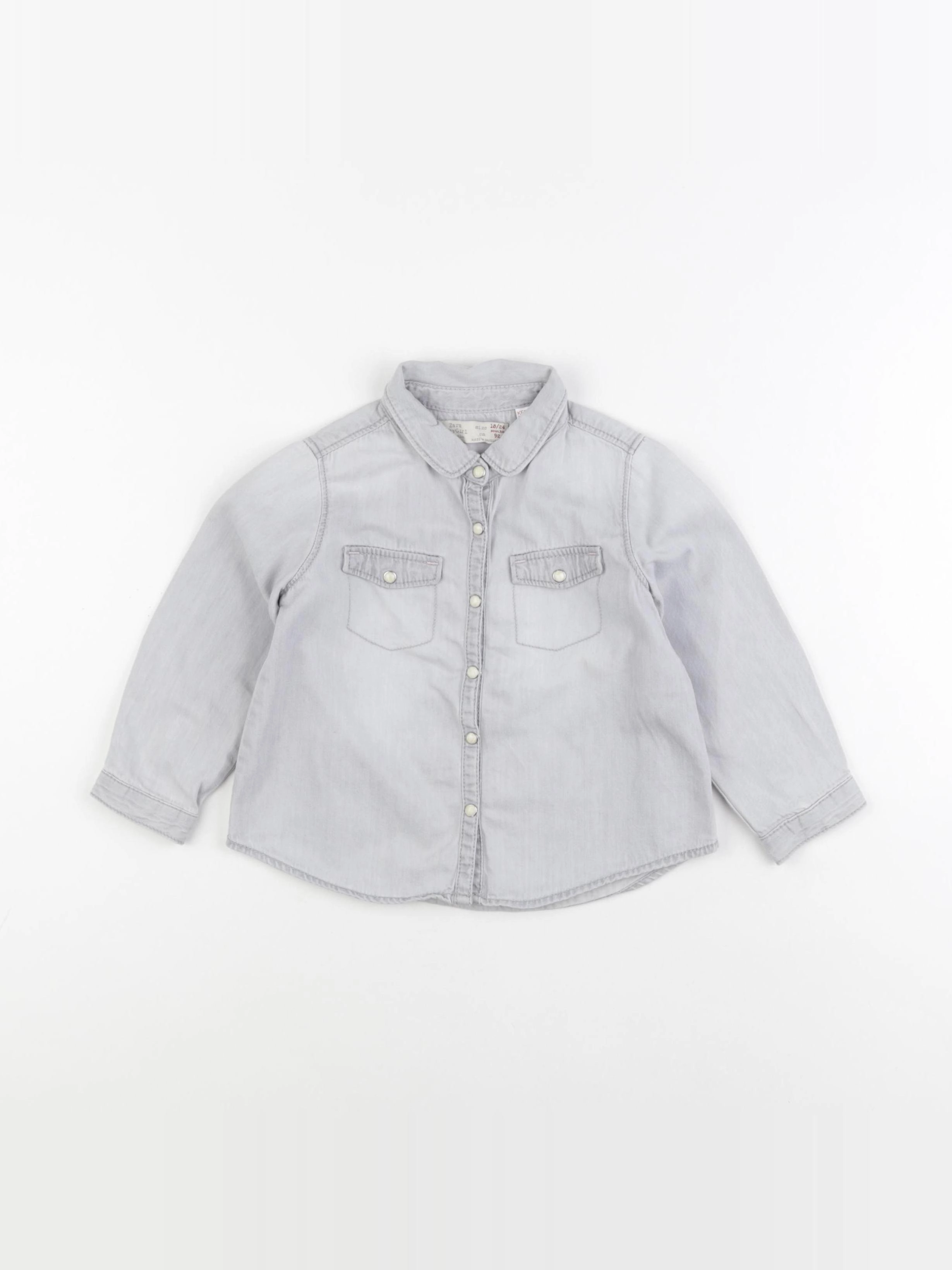 Zara - blouse bleu - 18/24 mois