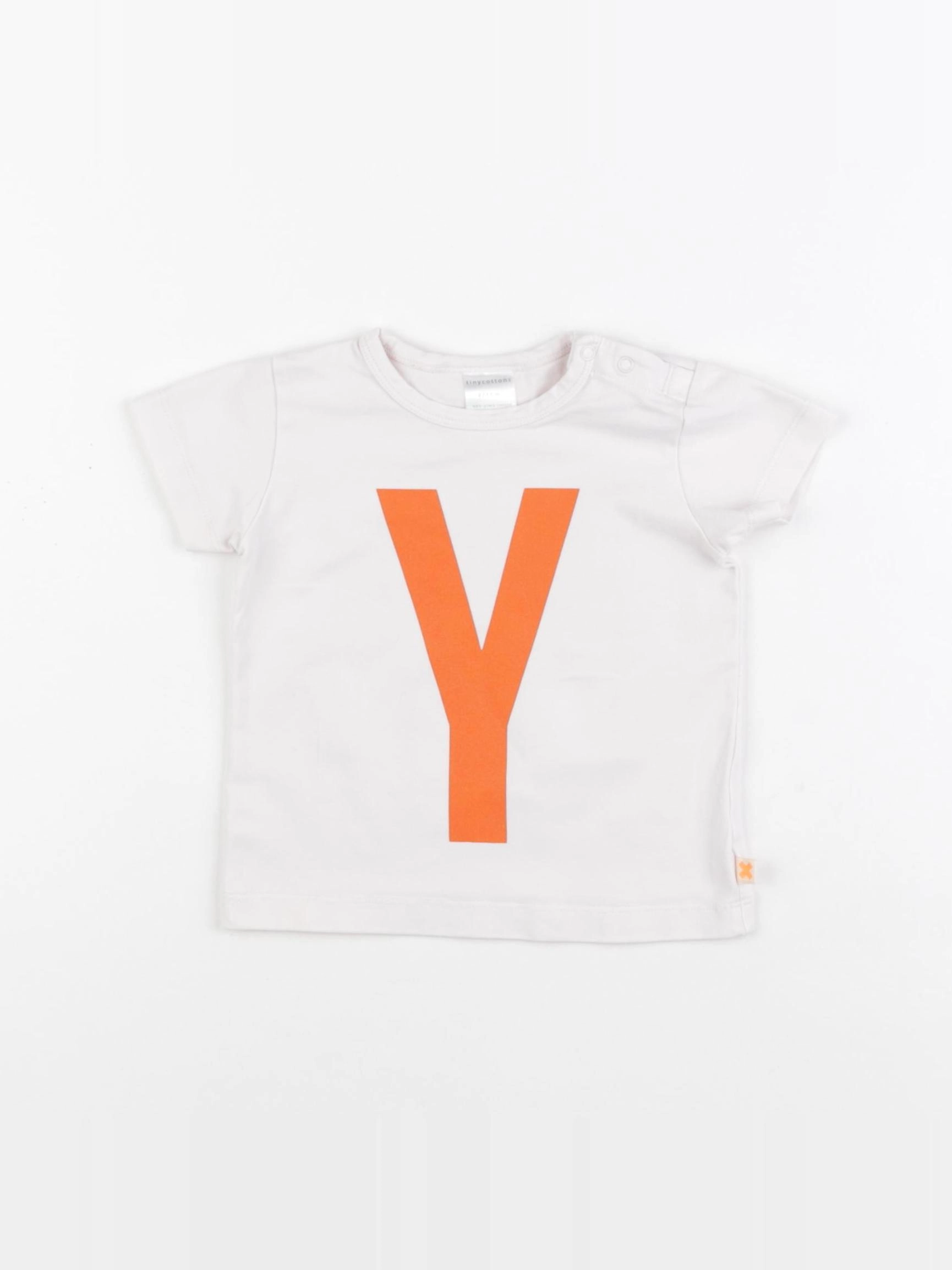 Tiny Cottons - tee-shirt blanc - 6/12 mois