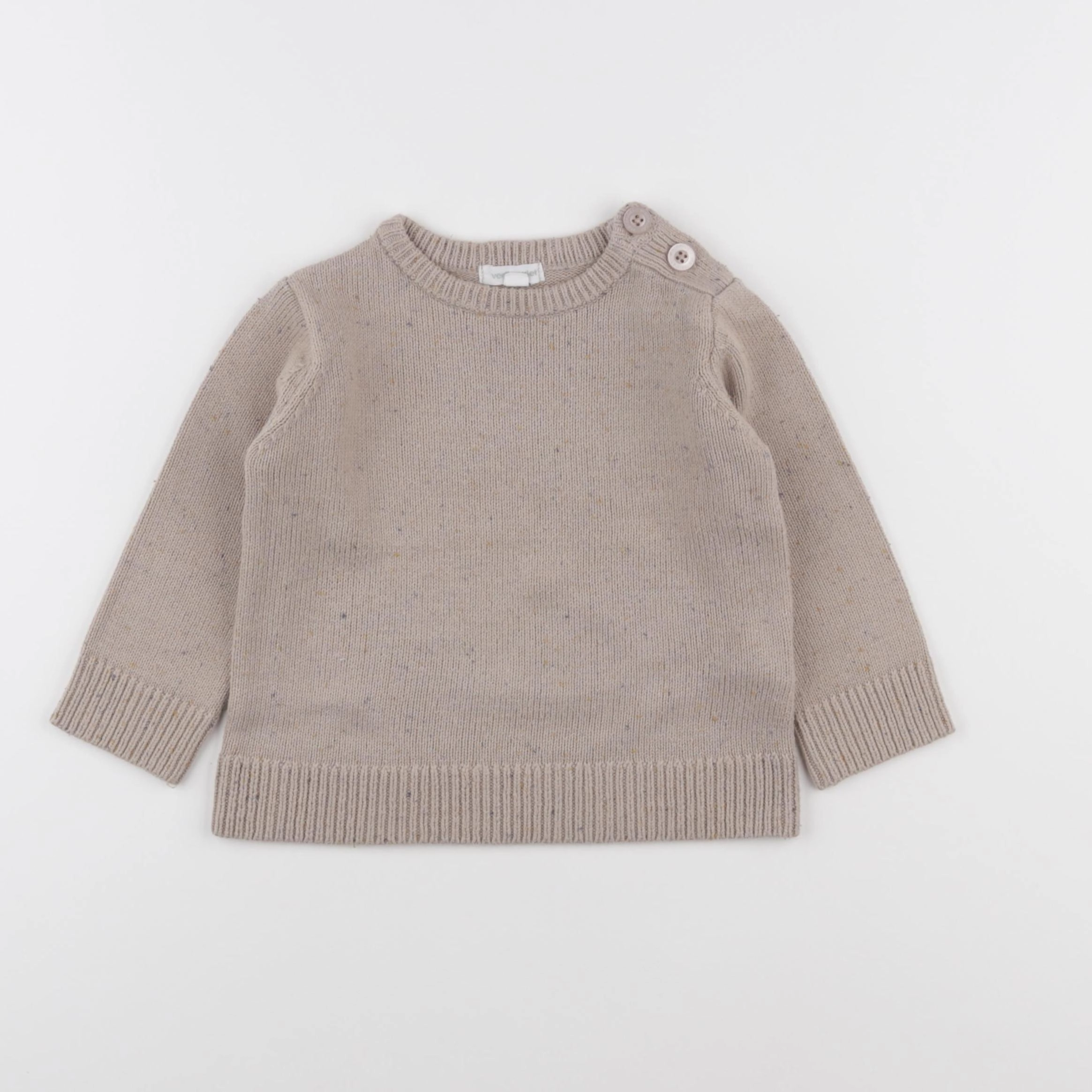 Vertbaudet - pull beige - 2 ans